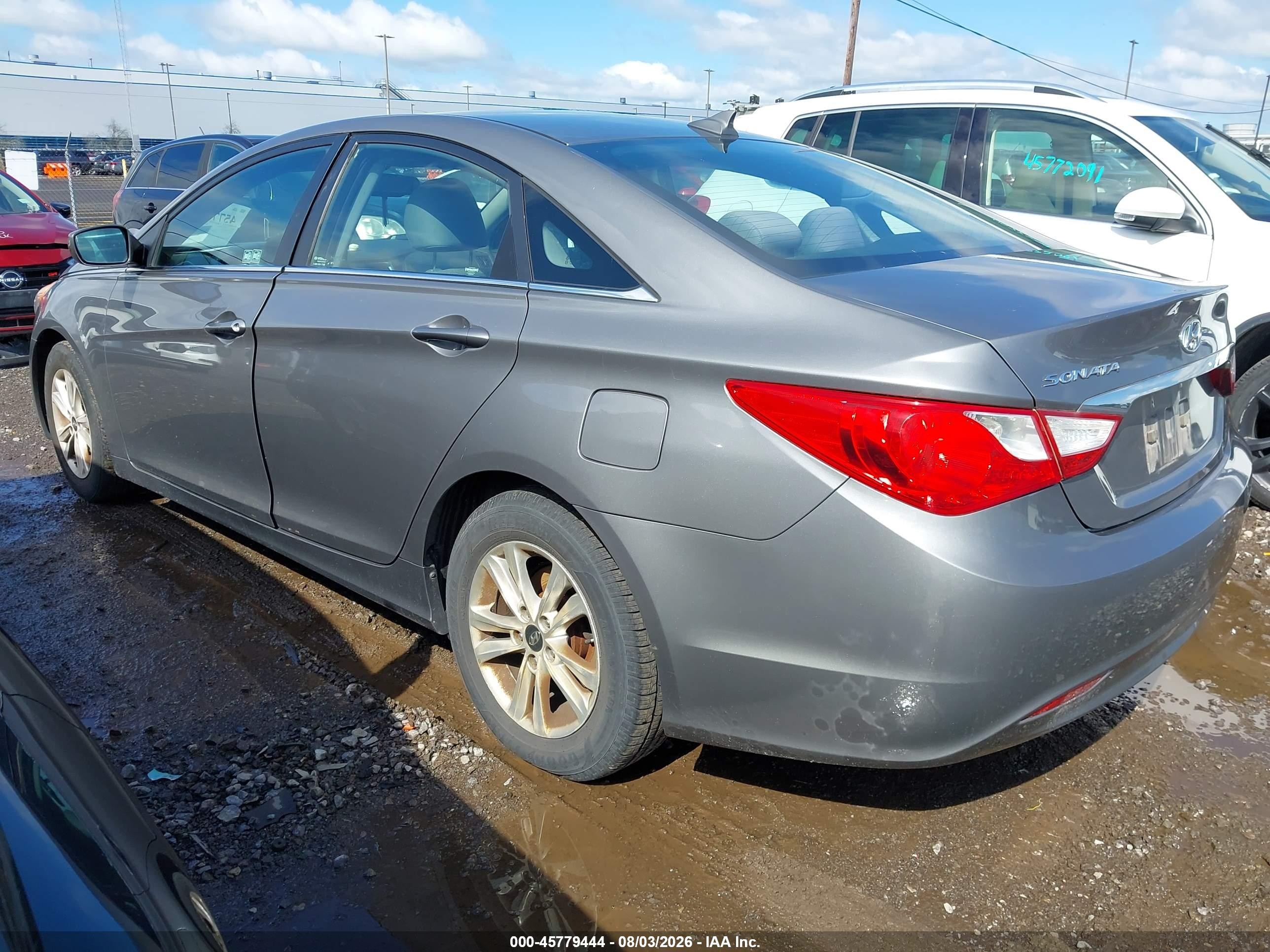 2013 Hyundai Sonata Gls Серый vin: 5NPEB4AC9DH735956