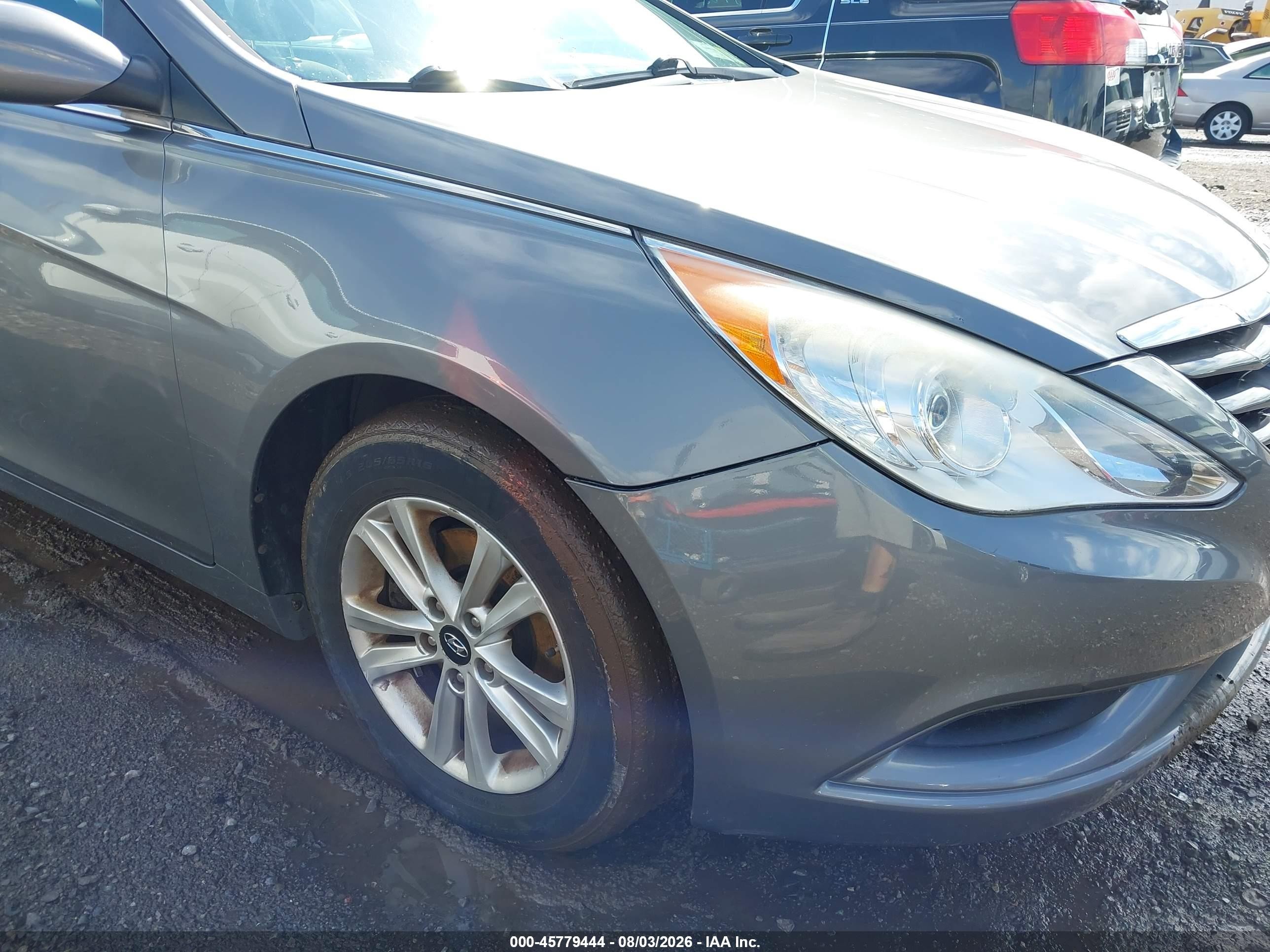 2013 Hyundai Sonata Gls Серый vin: 5NPEB4AC9DH735956