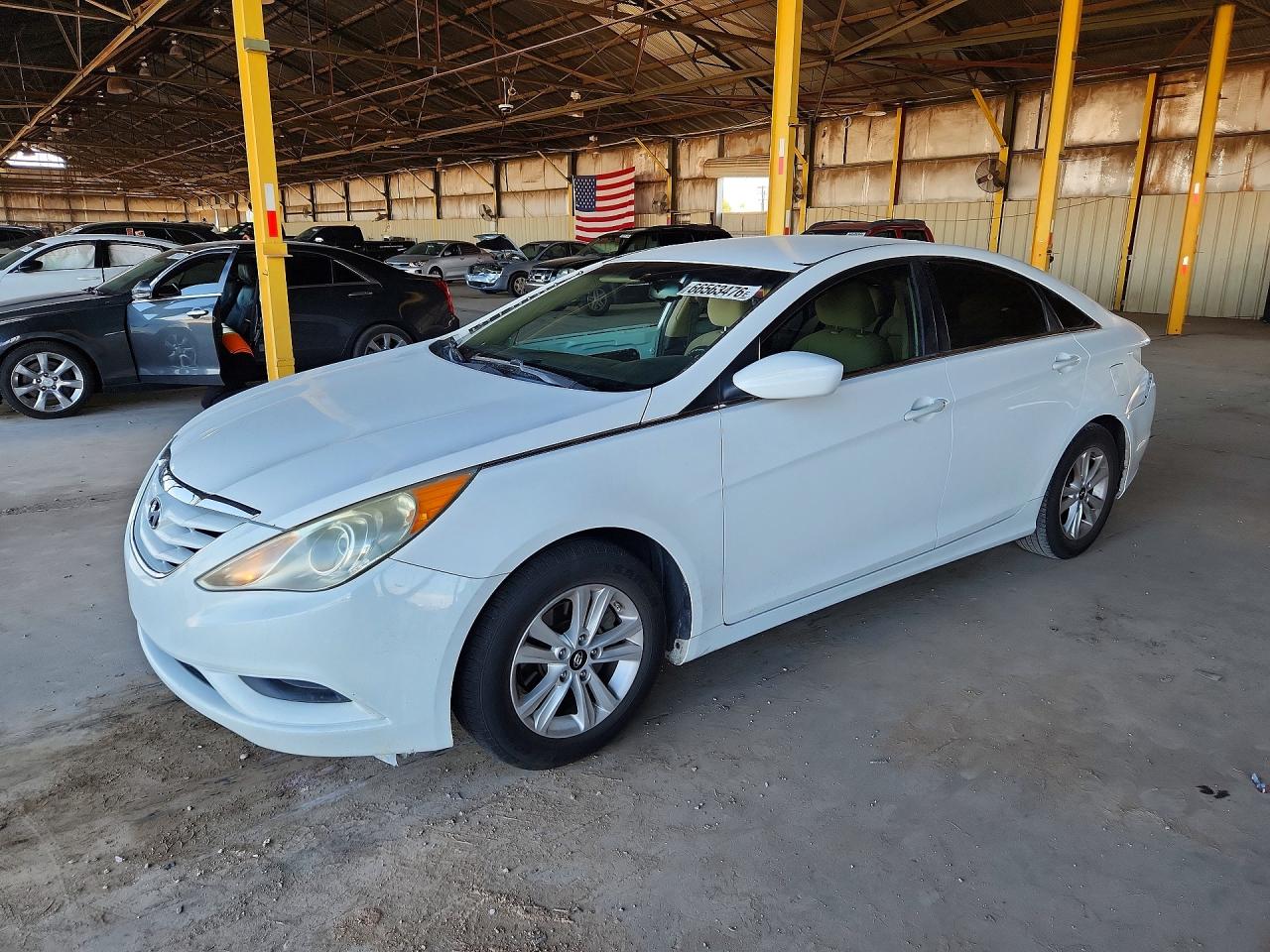 2013 Hyundai Sonata Gls White vin: 5NPEB4AC9DH737044