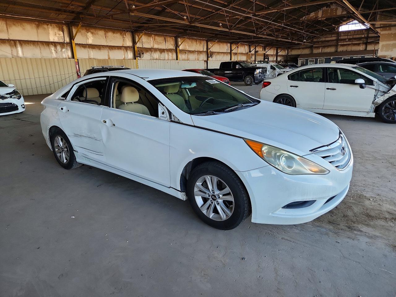 2013 Hyundai Sonata Gls White vin: 5NPEB4AC9DH737044