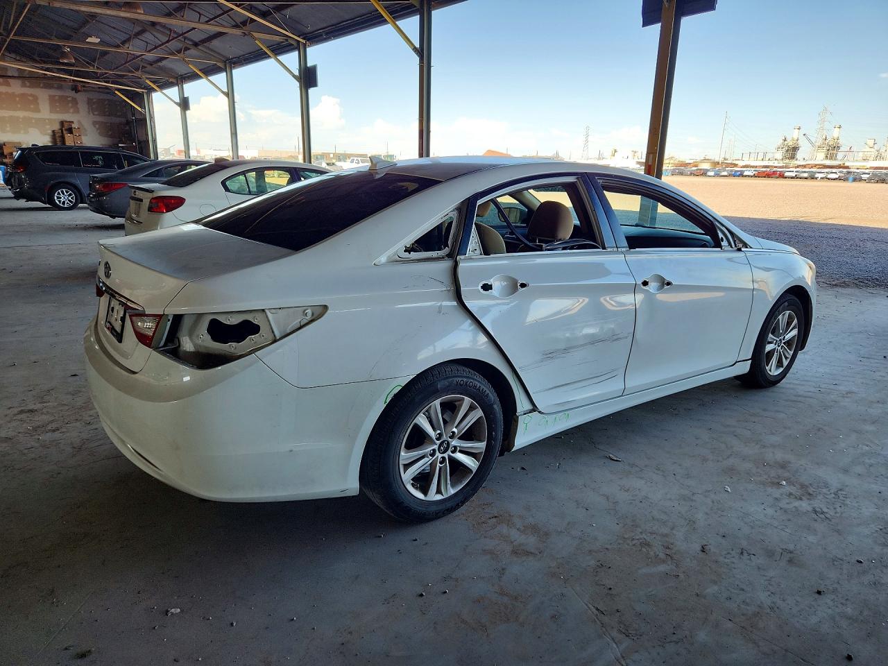 2013 Hyundai Sonata Gls White vin: 5NPEB4AC9DH737044