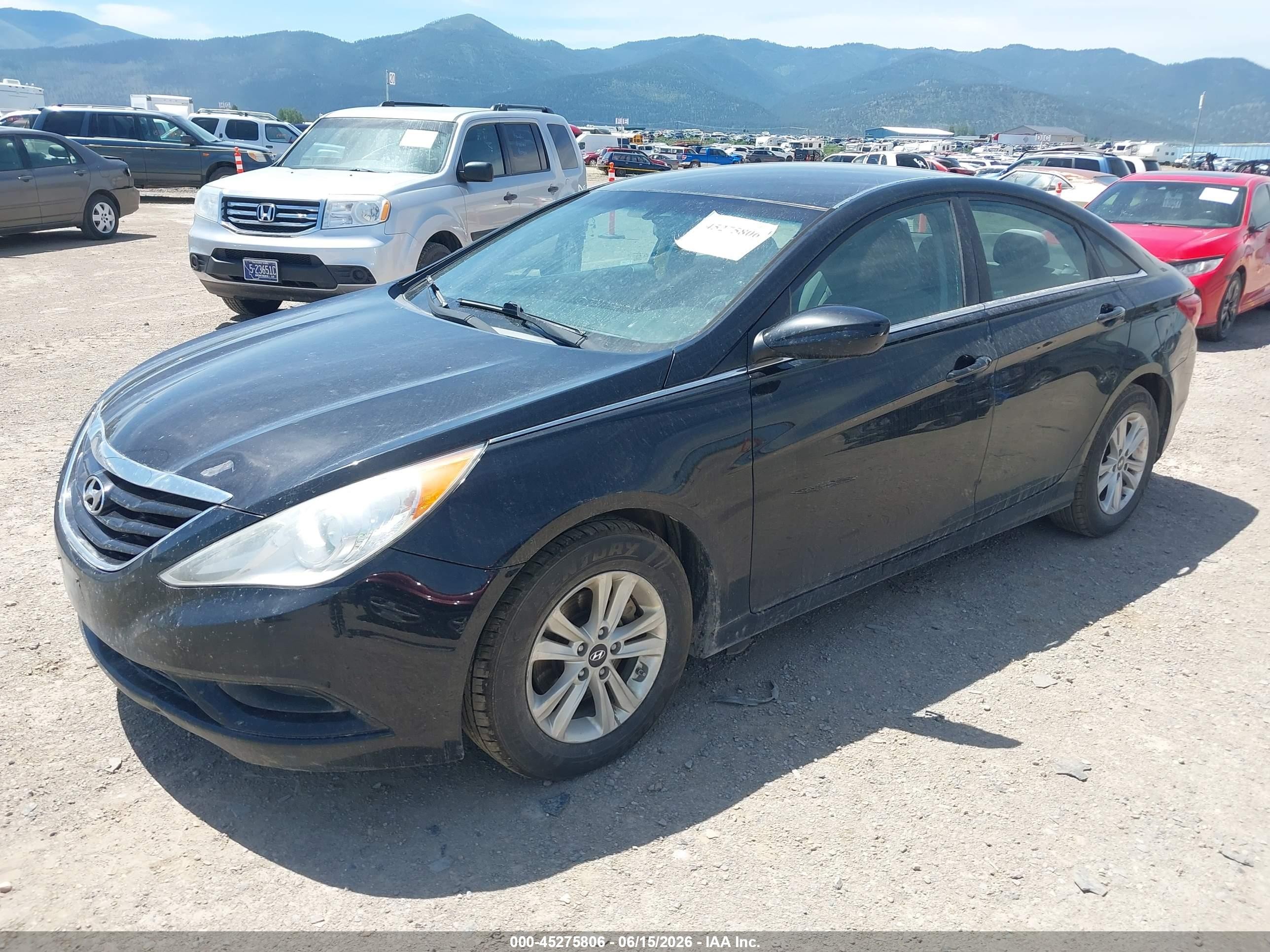 2013 Hyundai Sonata Gls Black vin: 5NPEB4AC9DH741448