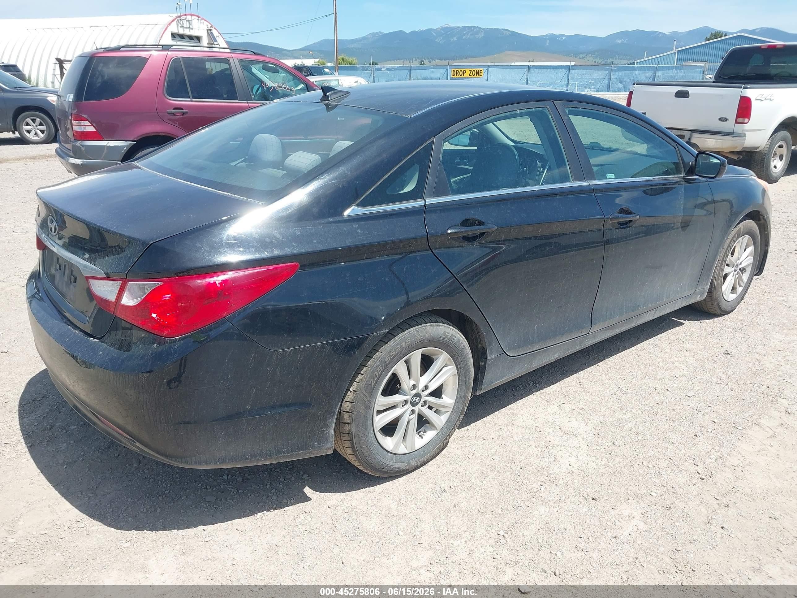 2013 Hyundai Sonata Gls Black vin: 5NPEB4AC9DH741448