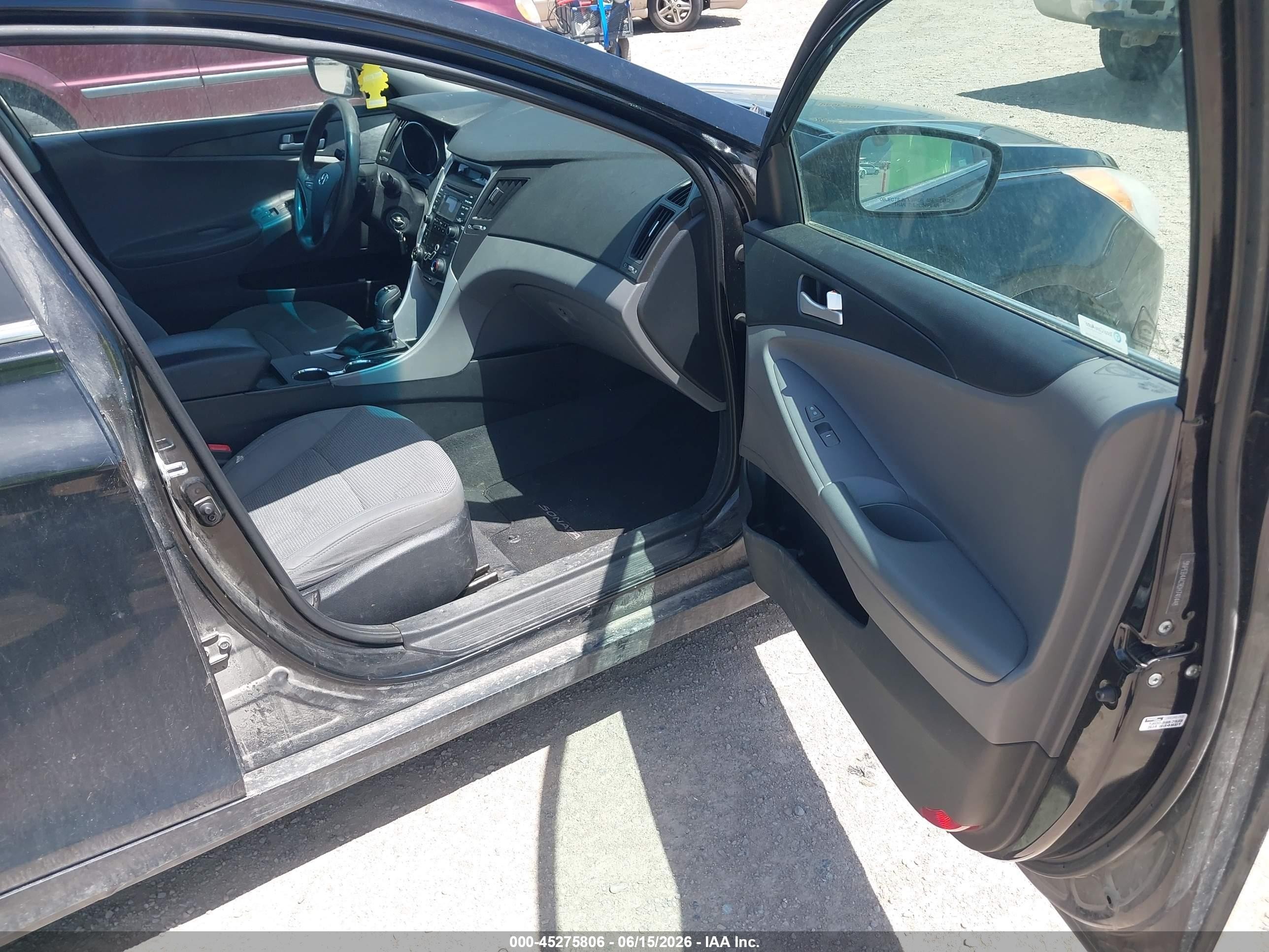 2013 Hyundai Sonata Gls Black vin: 5NPEB4AC9DH741448