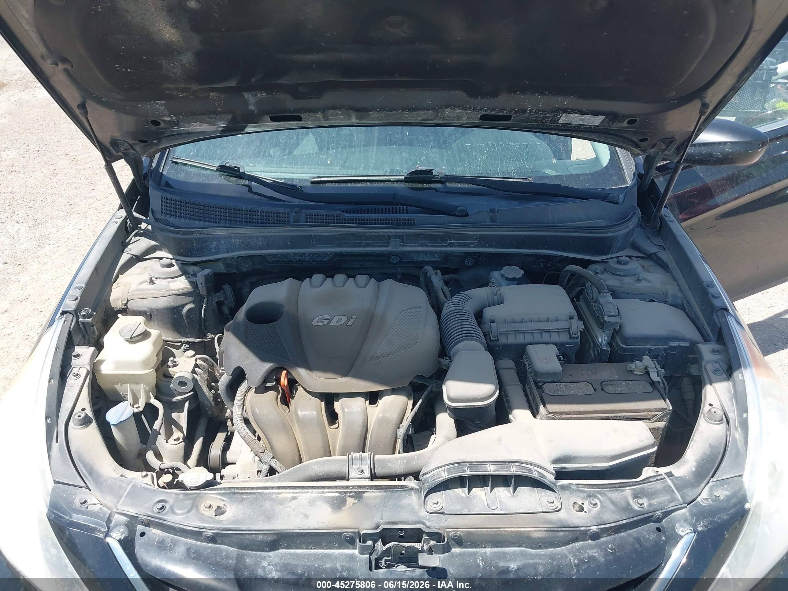 2013 Hyundai Sonata Gls Black vin: 5NPEB4AC9DH741448
