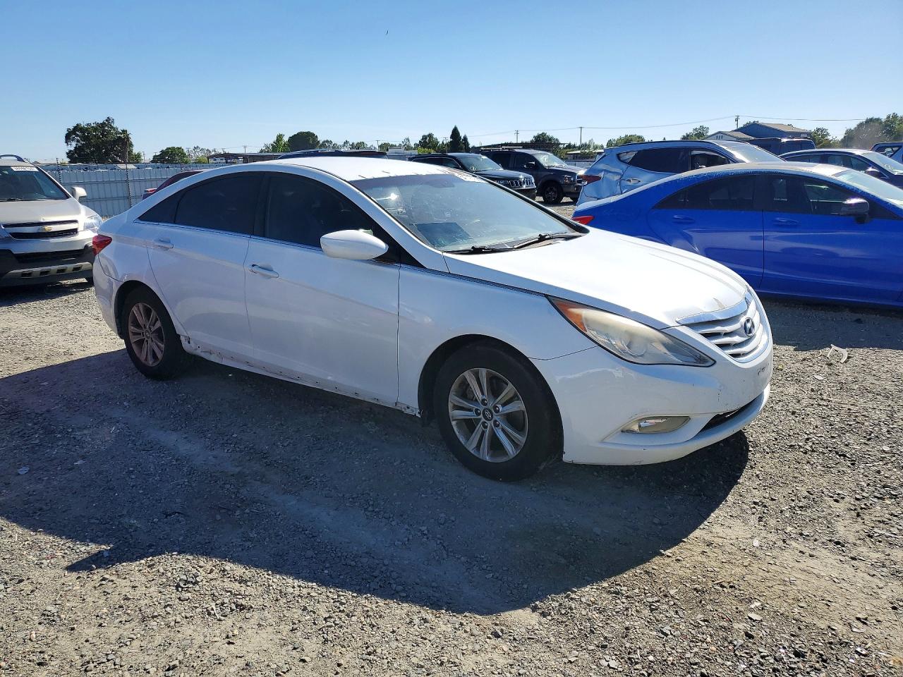 2013 Hyundai Sonata Gls White vin: 5NPEB4AC9DH742602