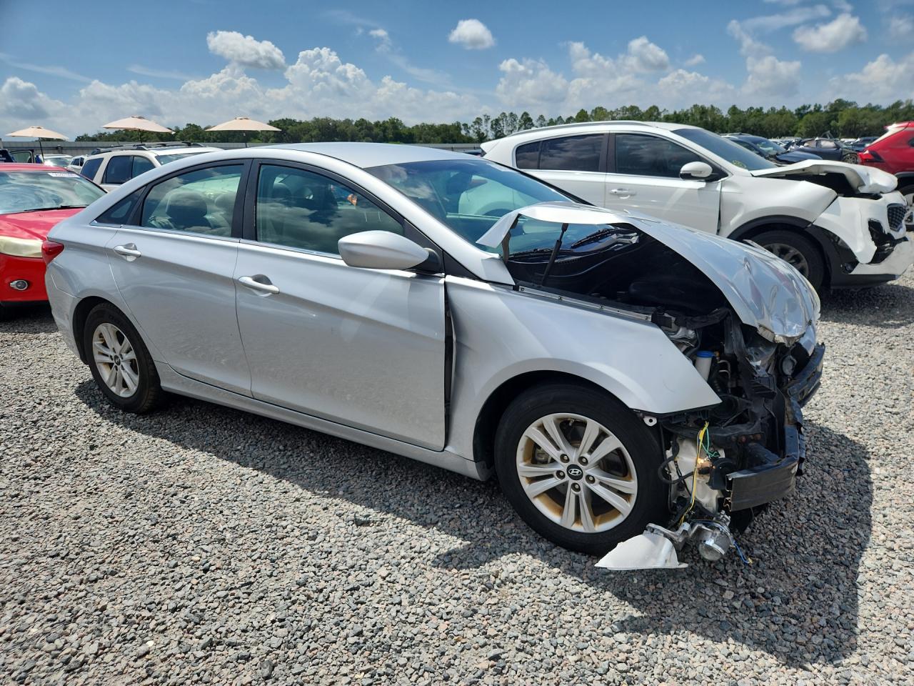2013 Hyundai Sonata Gls Silver vin: 5NPEB4AC9DH751476