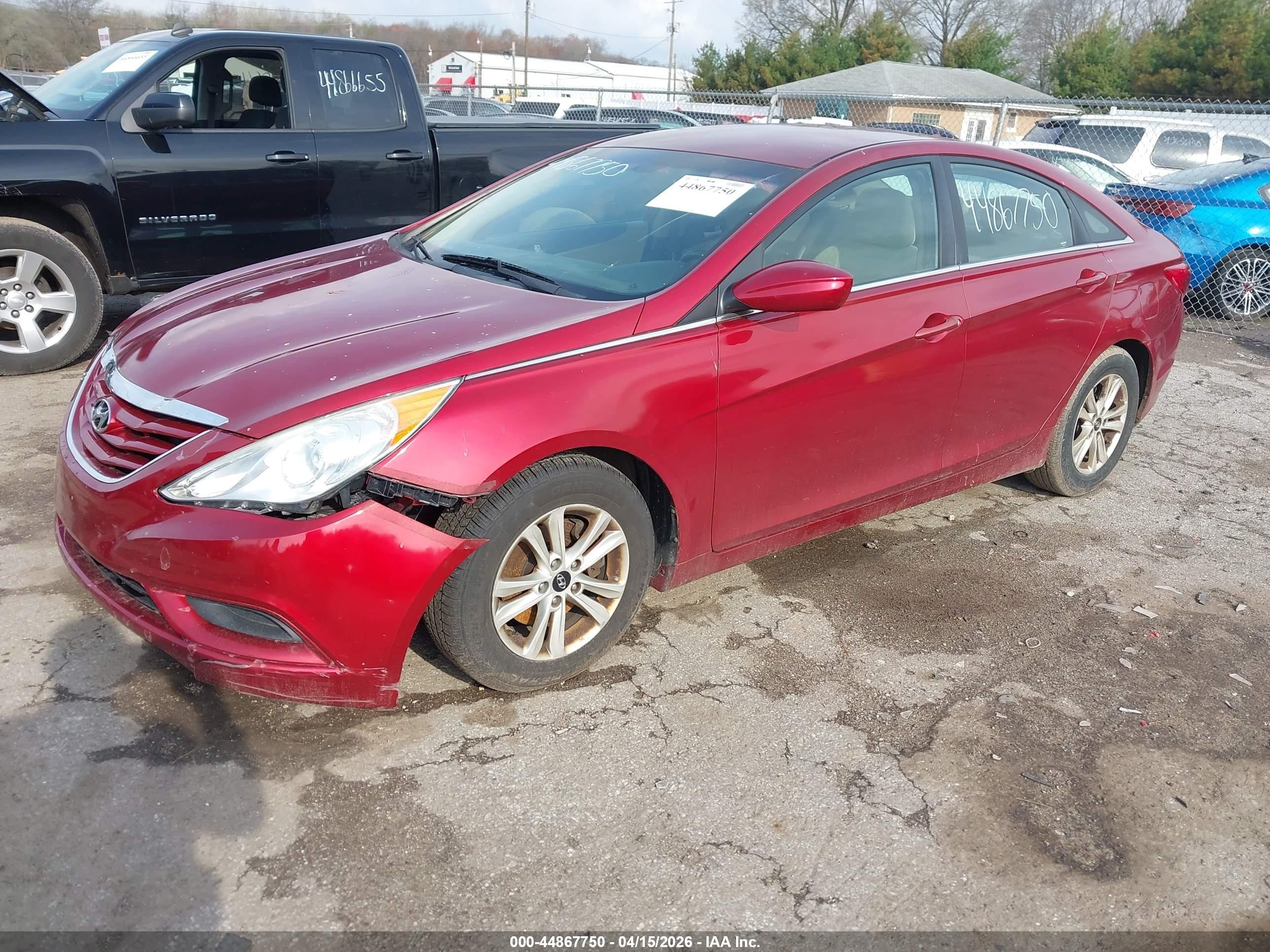 2013 Hyundai Sonata Gls Red vin: 5NPEB4AC9DH753759