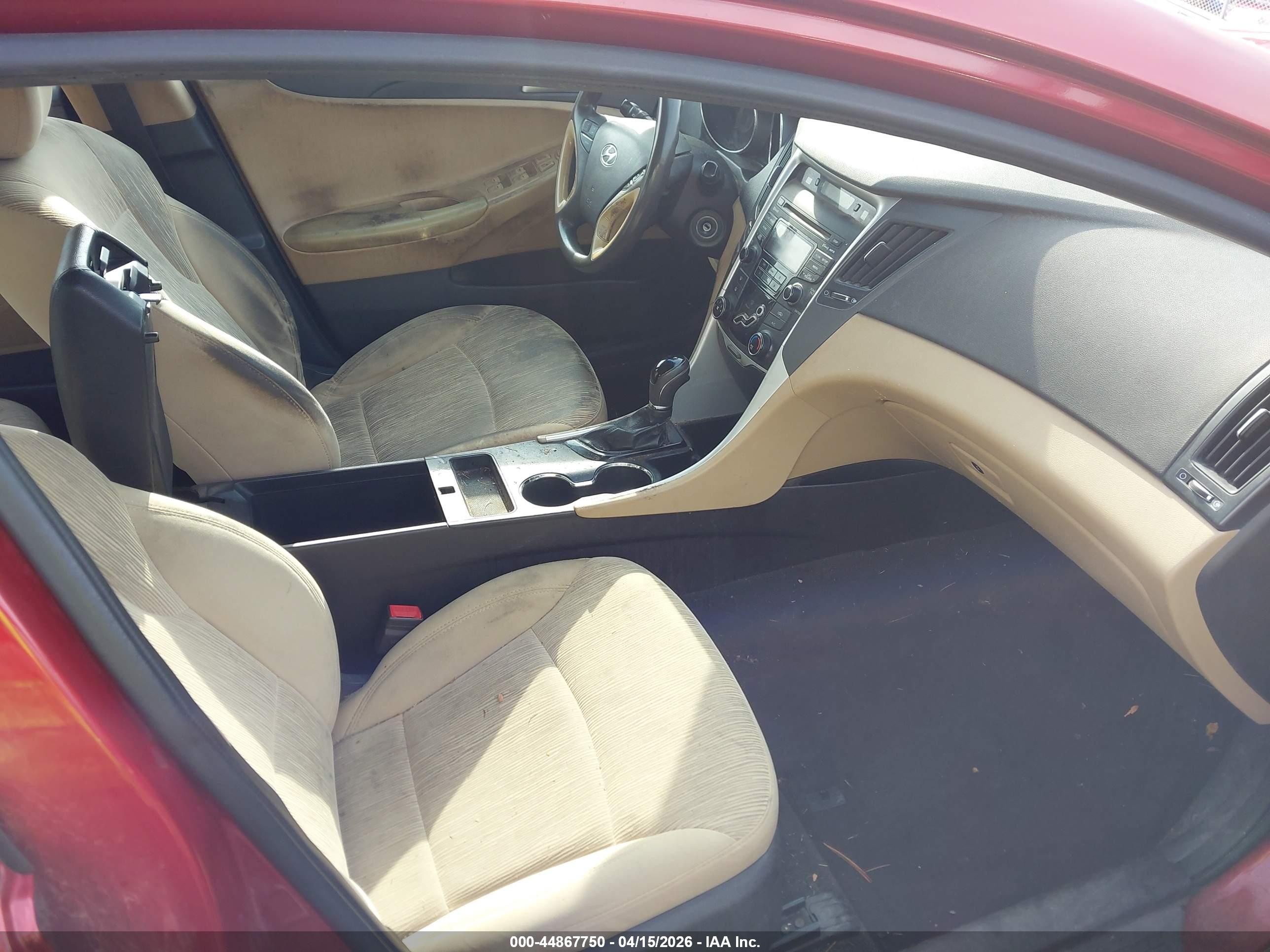 2013 Hyundai Sonata Gls Red vin: 5NPEB4AC9DH753759
