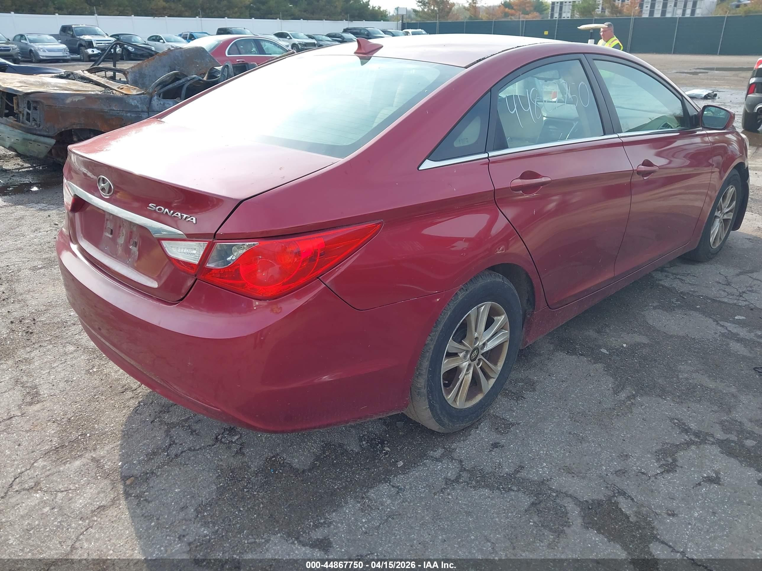 2013 Hyundai Sonata Gls Red vin: 5NPEB4AC9DH753759
