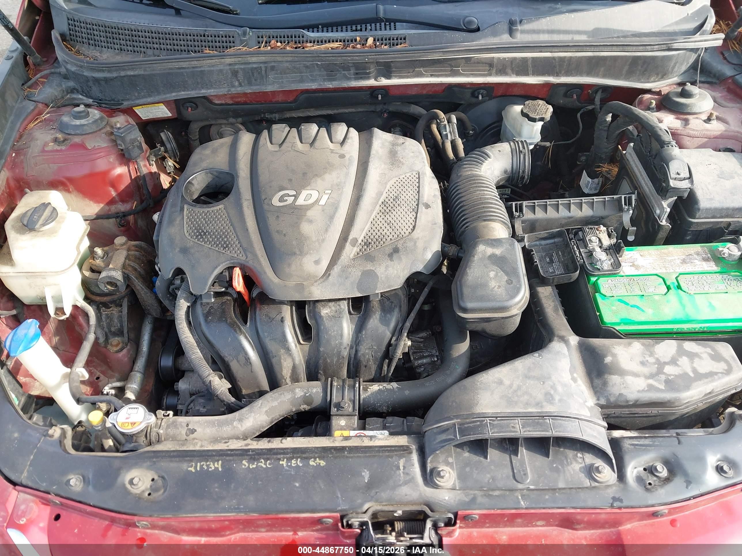 2013 Hyundai Sonata Gls Red vin: 5NPEB4AC9DH753759