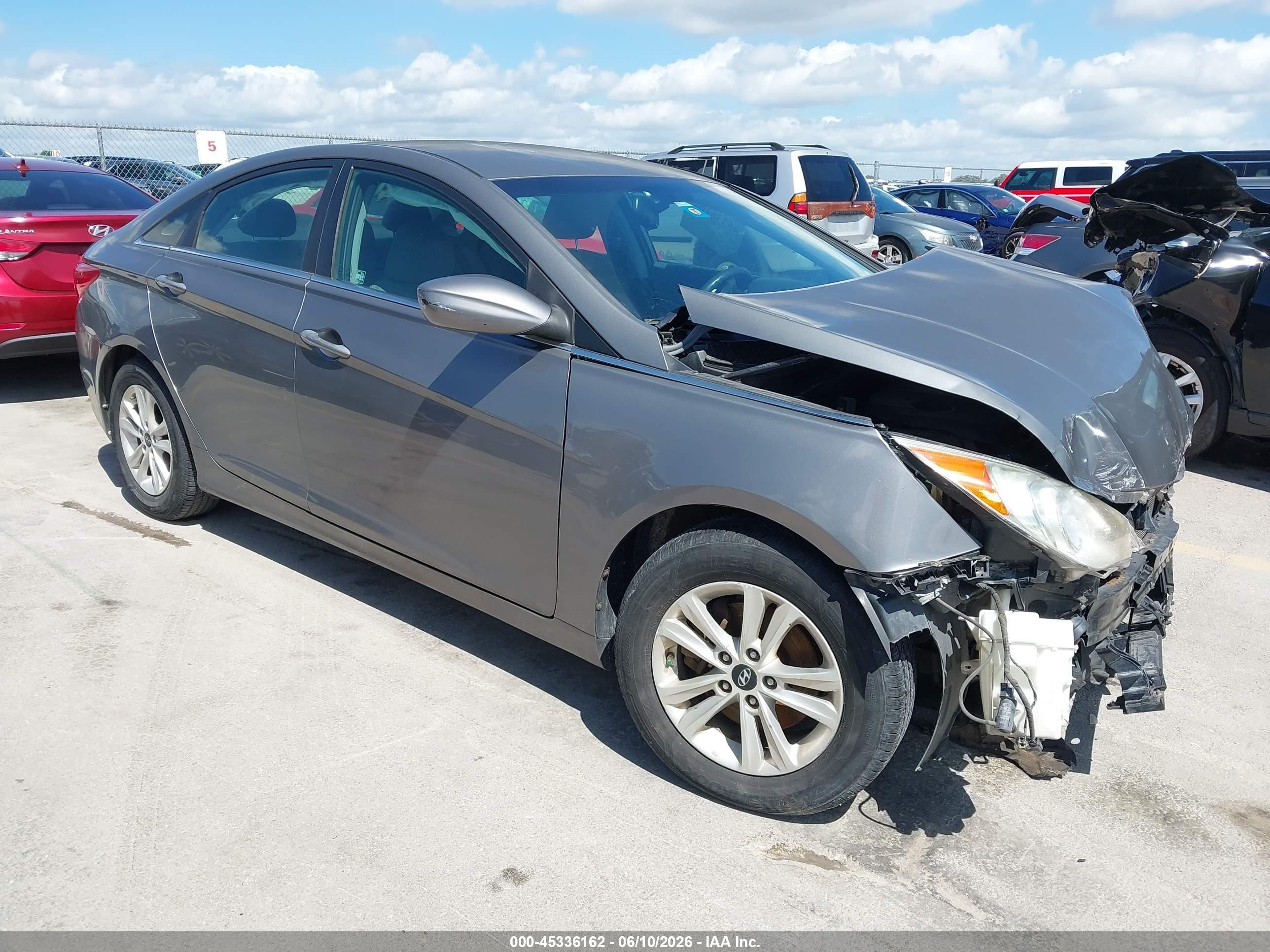 2013 Hyundai Sonata Gls Gray vin: 5NPEB4AC9DH759142