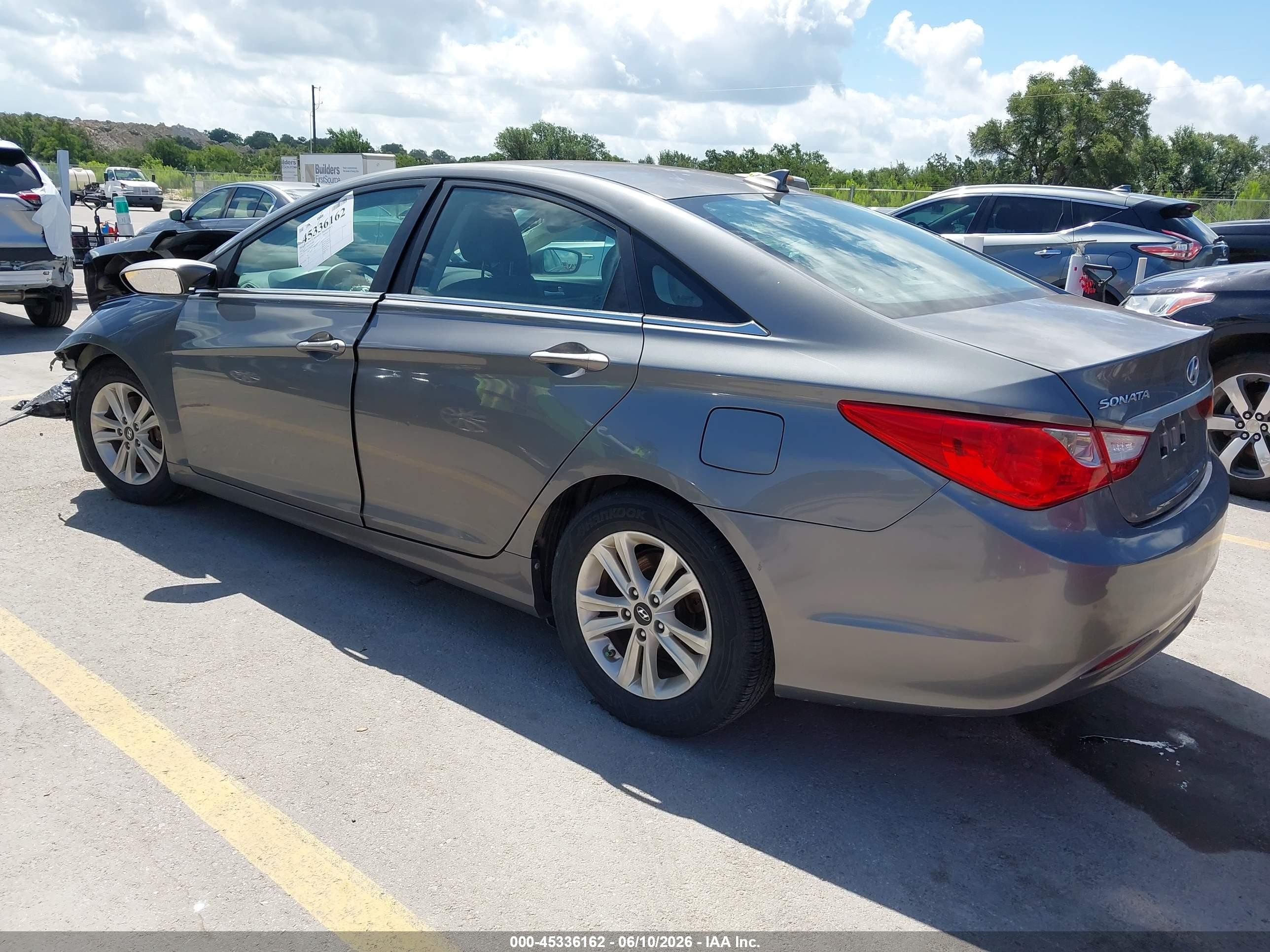 2013 Hyundai Sonata Gls Gray vin: 5NPEB4AC9DH759142