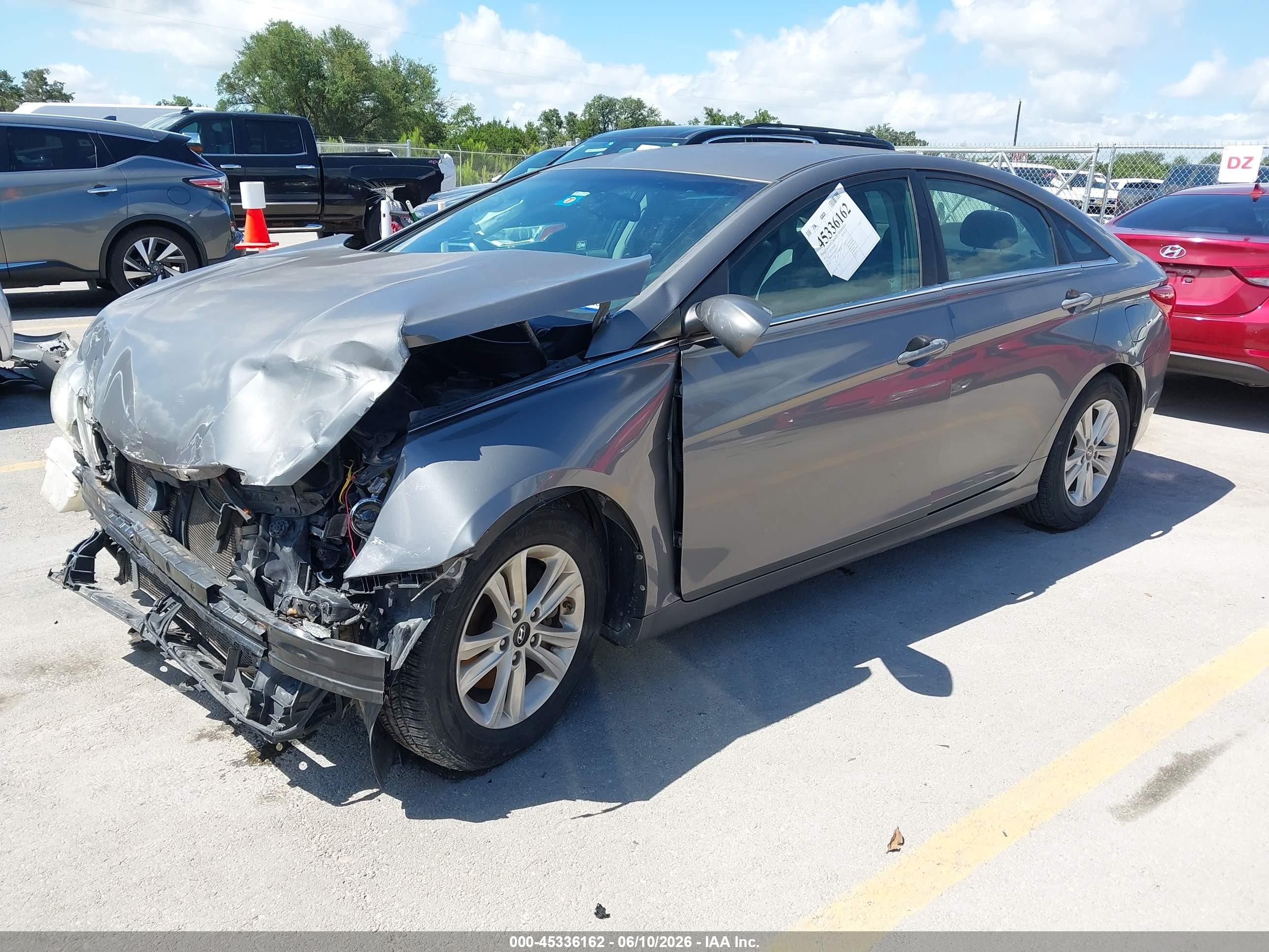 2013 Hyundai Sonata Gls Gray vin: 5NPEB4AC9DH759142