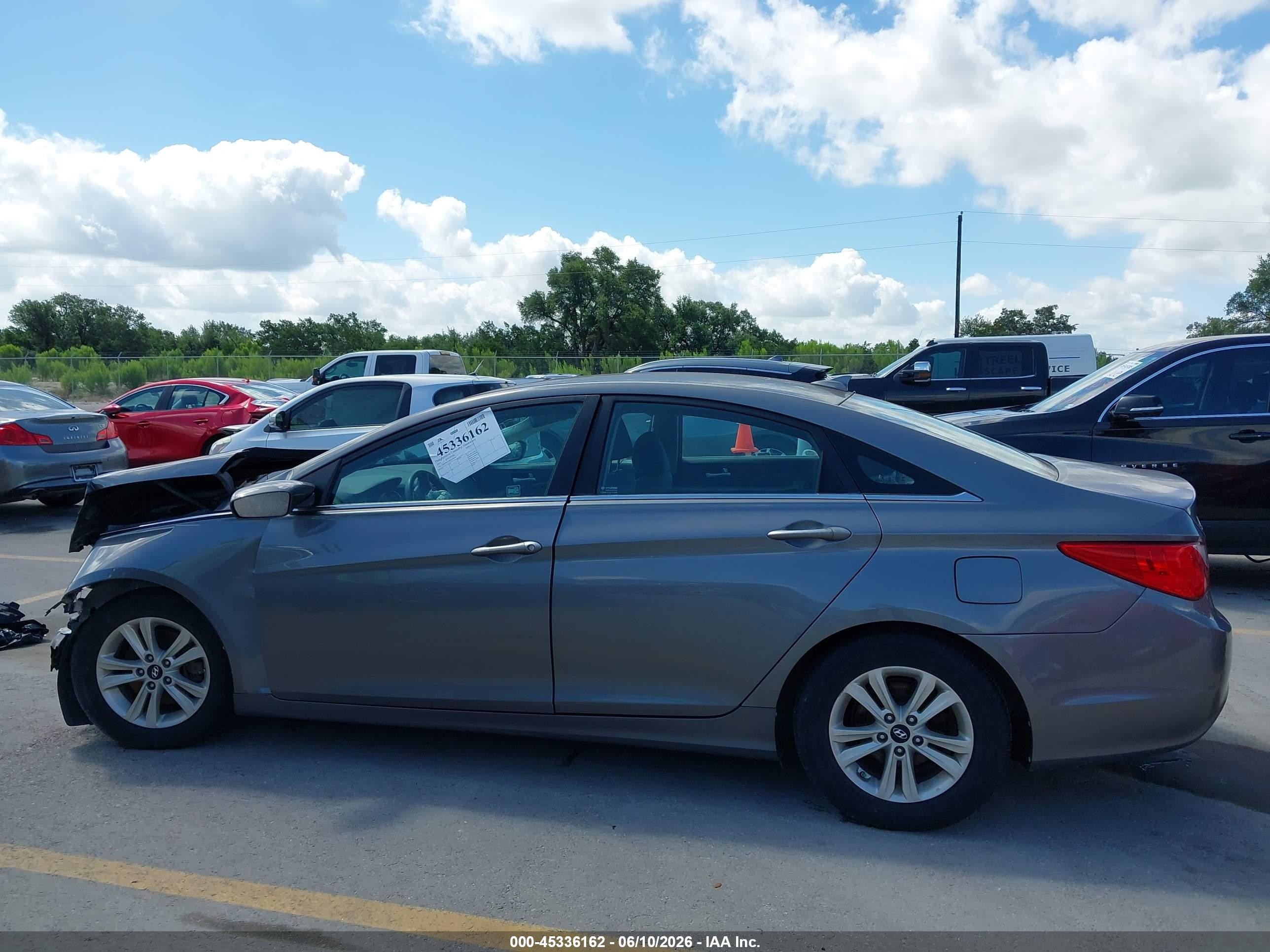 2013 Hyundai Sonata Gls Gray vin: 5NPEB4AC9DH759142