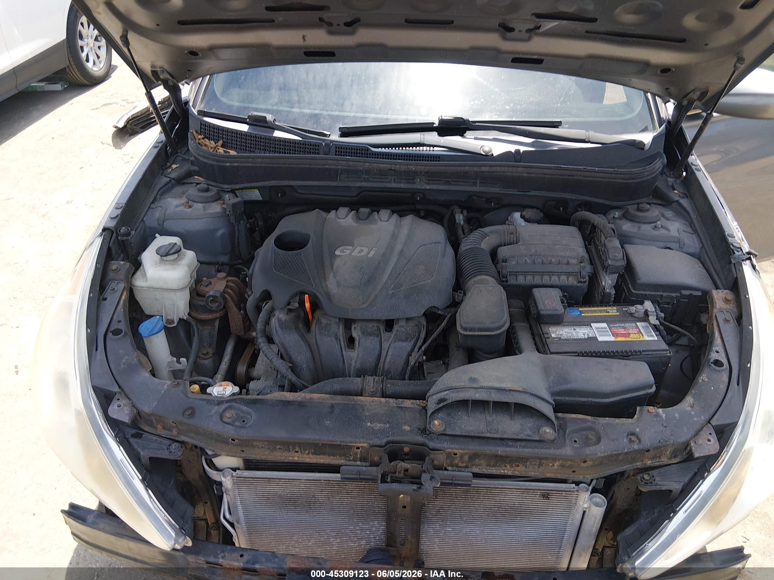 2013 Hyundai Sonata Gls Gray vin: 5NPEB4AC9DH764373