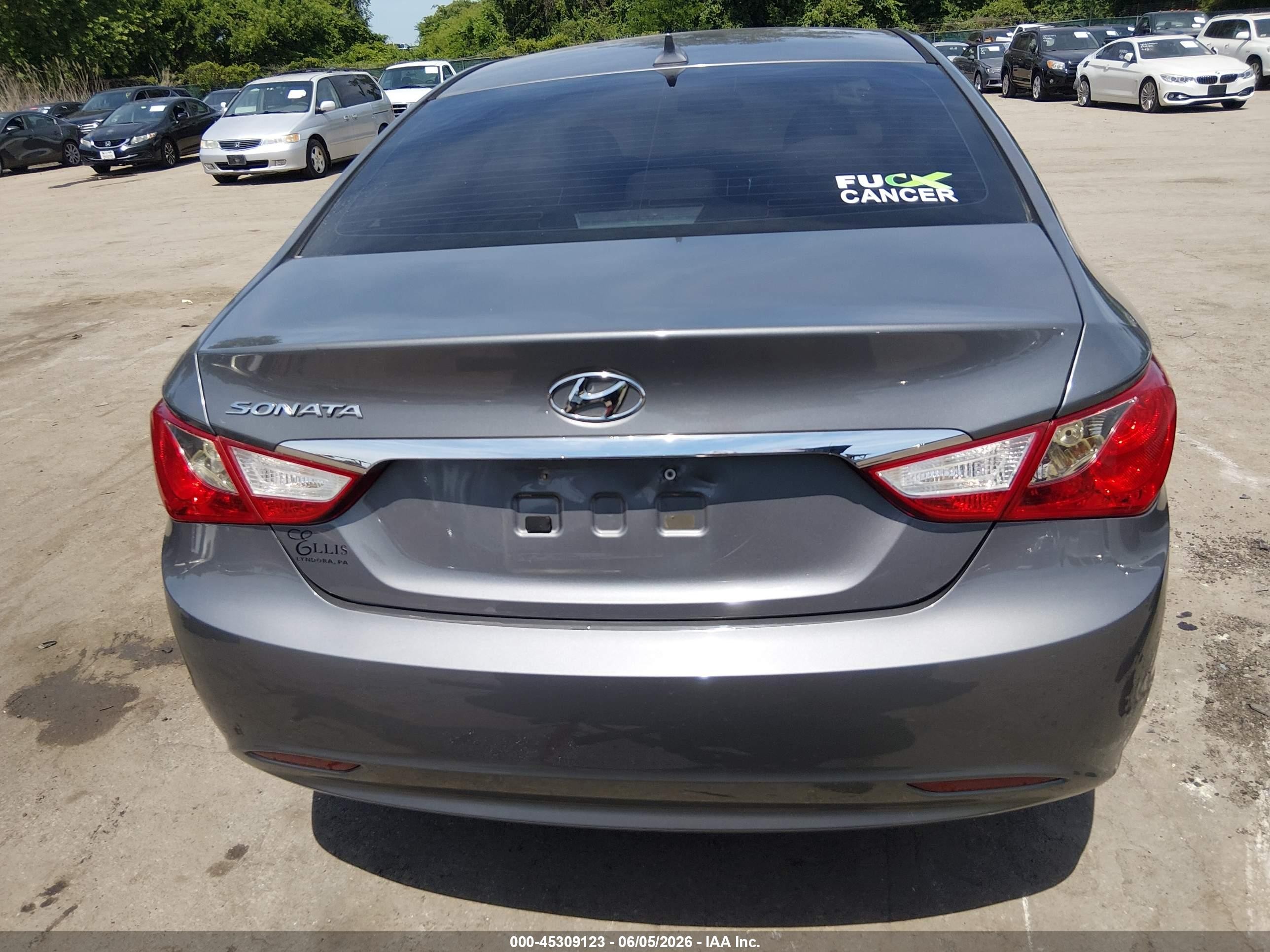 2013 Hyundai Sonata Gls Gray vin: 5NPEB4AC9DH764373