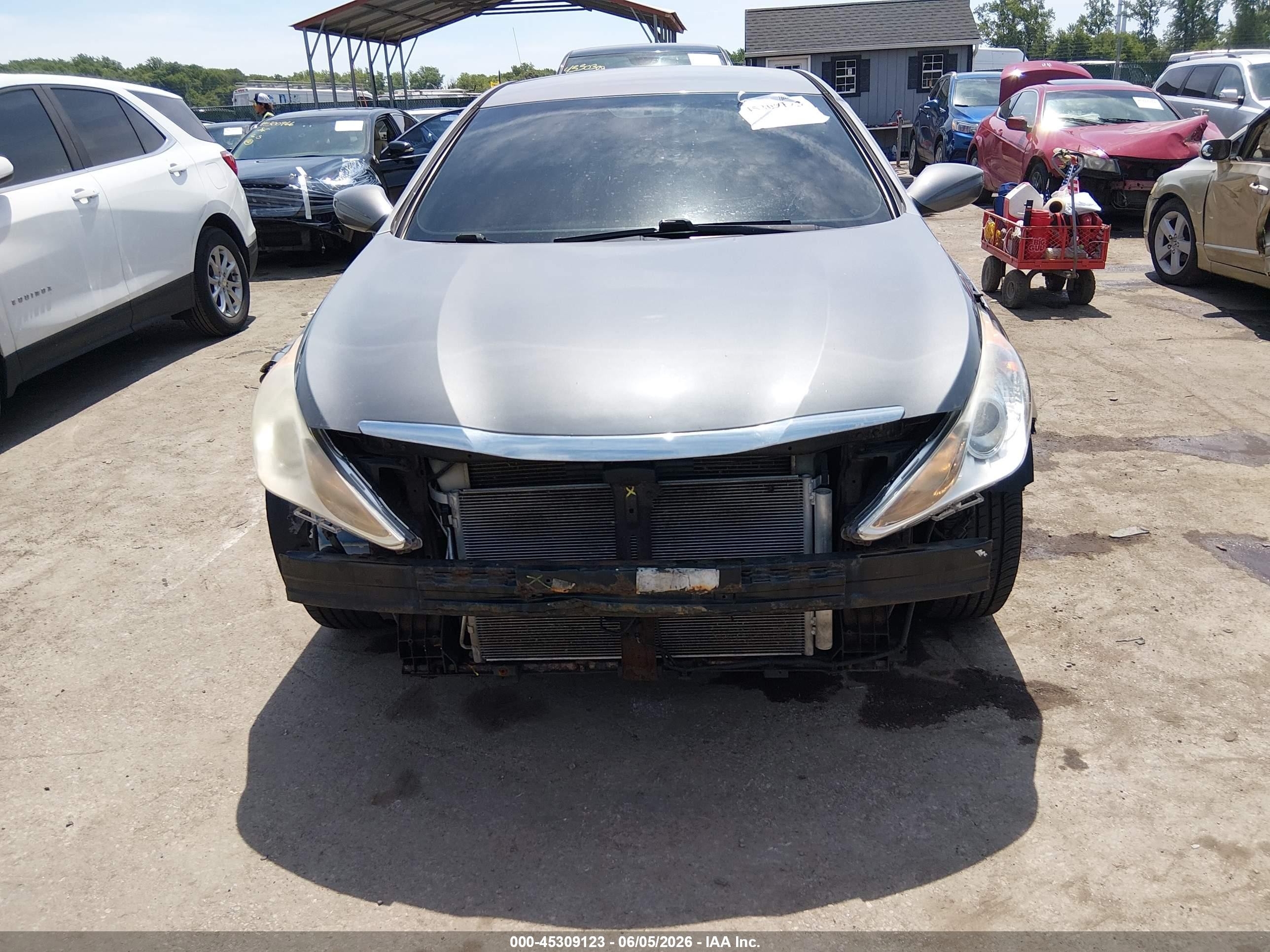 2013 Hyundai Sonata Gls Gray vin: 5NPEB4AC9DH764373