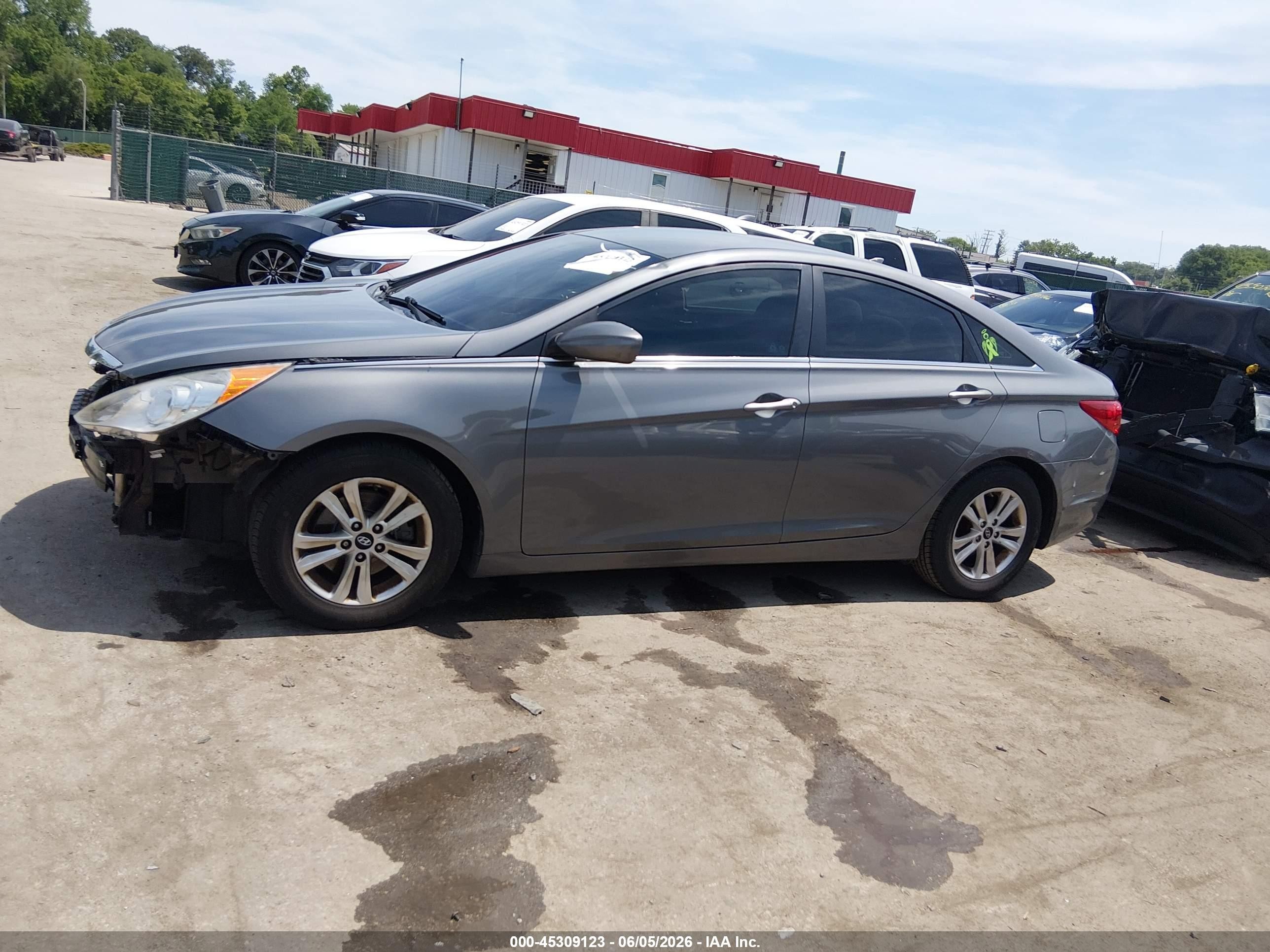 2013 Hyundai Sonata Gls Gray vin: 5NPEB4AC9DH764373