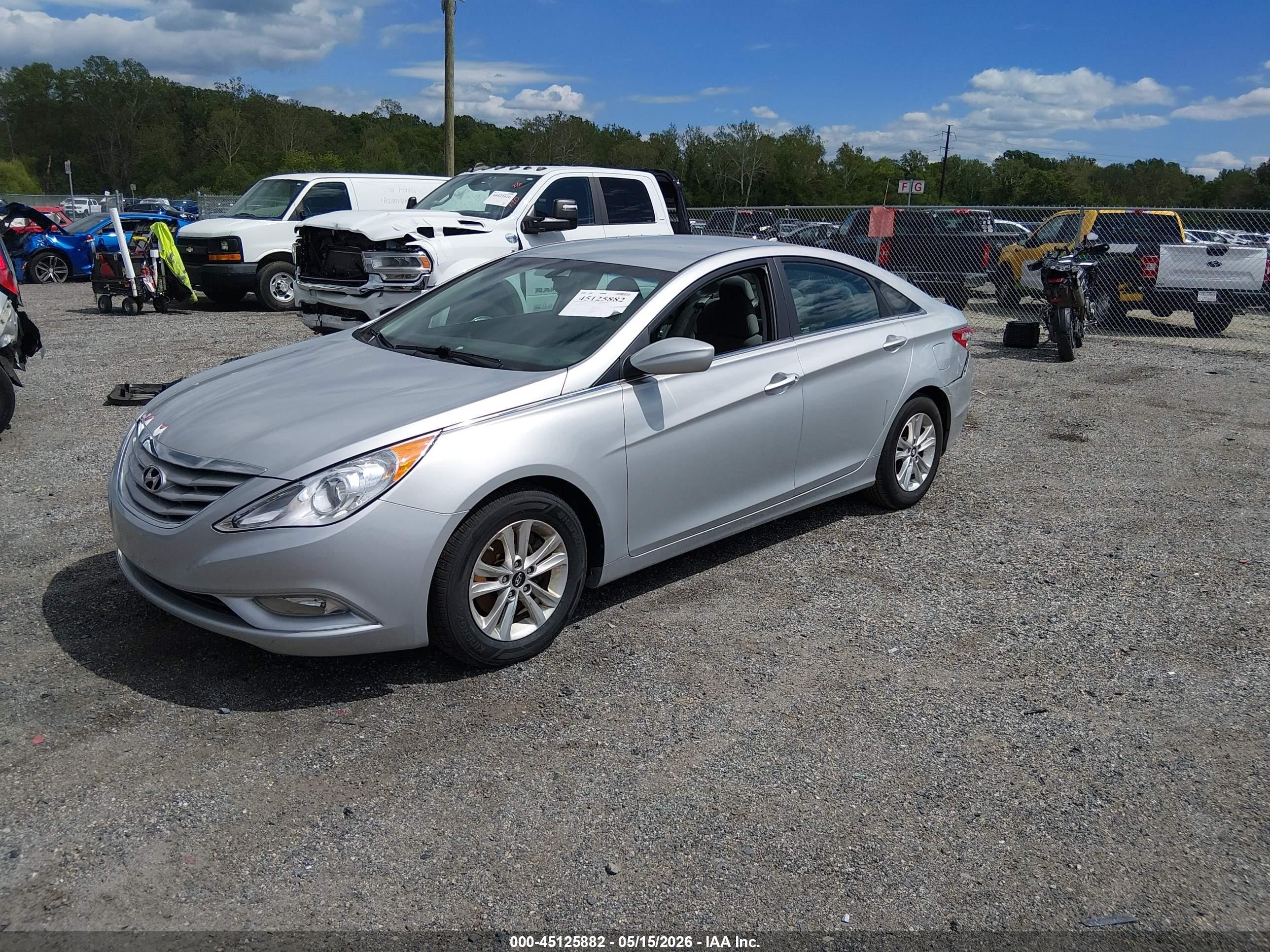 2013 Hyundai Sonata Gls Silver vin: 5NPEB4AC9DH765846
