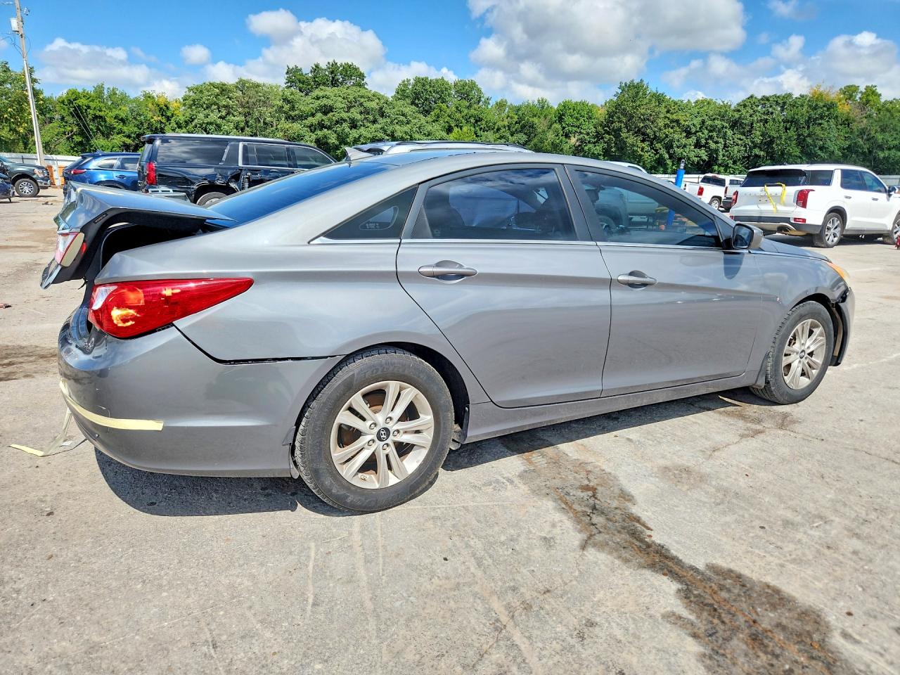 2013 Hyundai Sonata Gls Gray vin: 5NPEB4AC9DH770867
