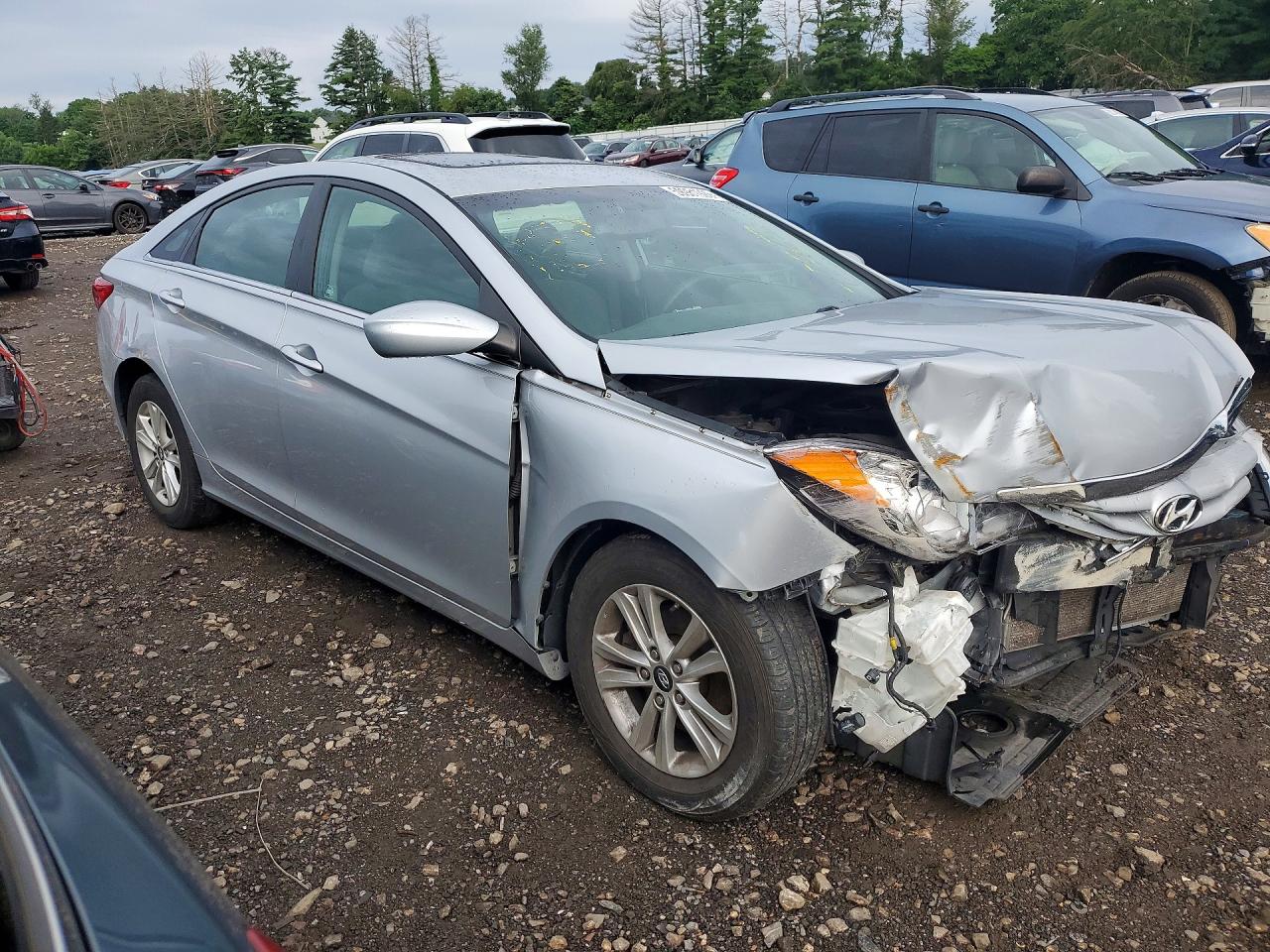 2013 Hyundai Sonata Gls Silver vin: 5NPEB4AC9DH785854