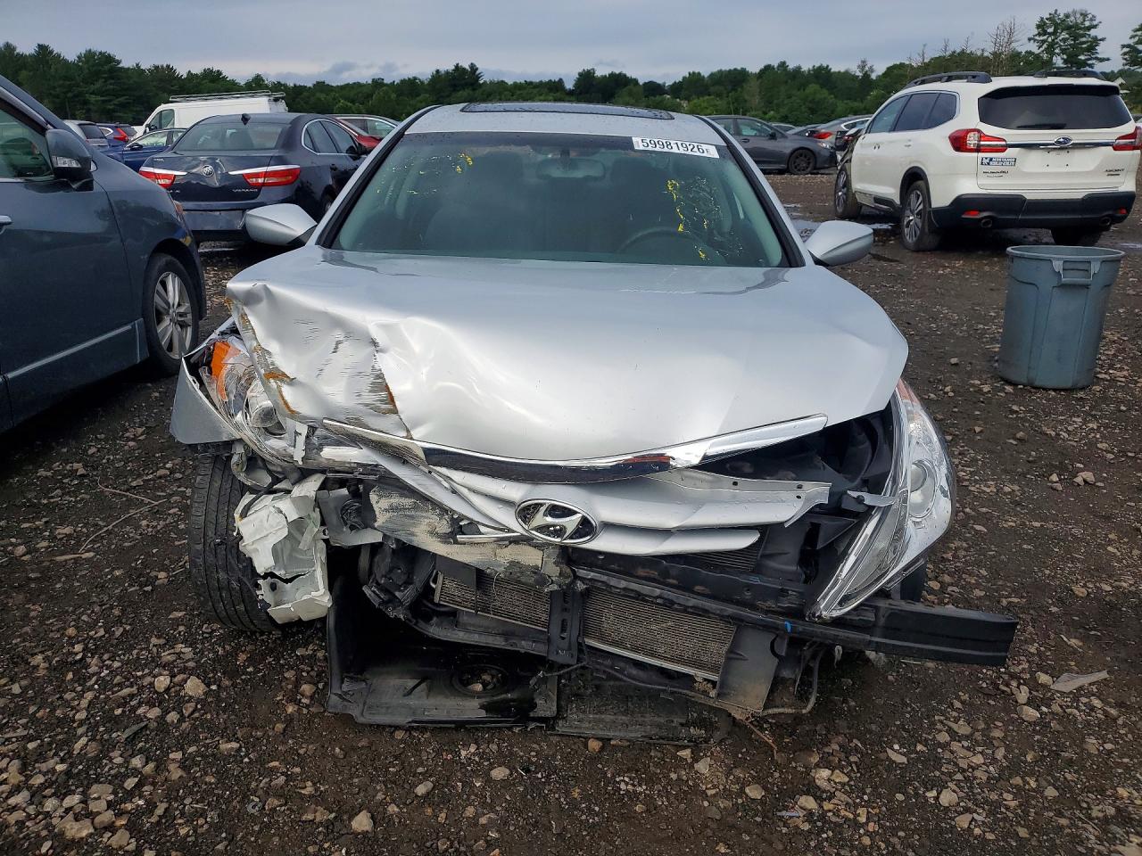 2013 Hyundai Sonata Gls Silver vin: 5NPEB4AC9DH785854