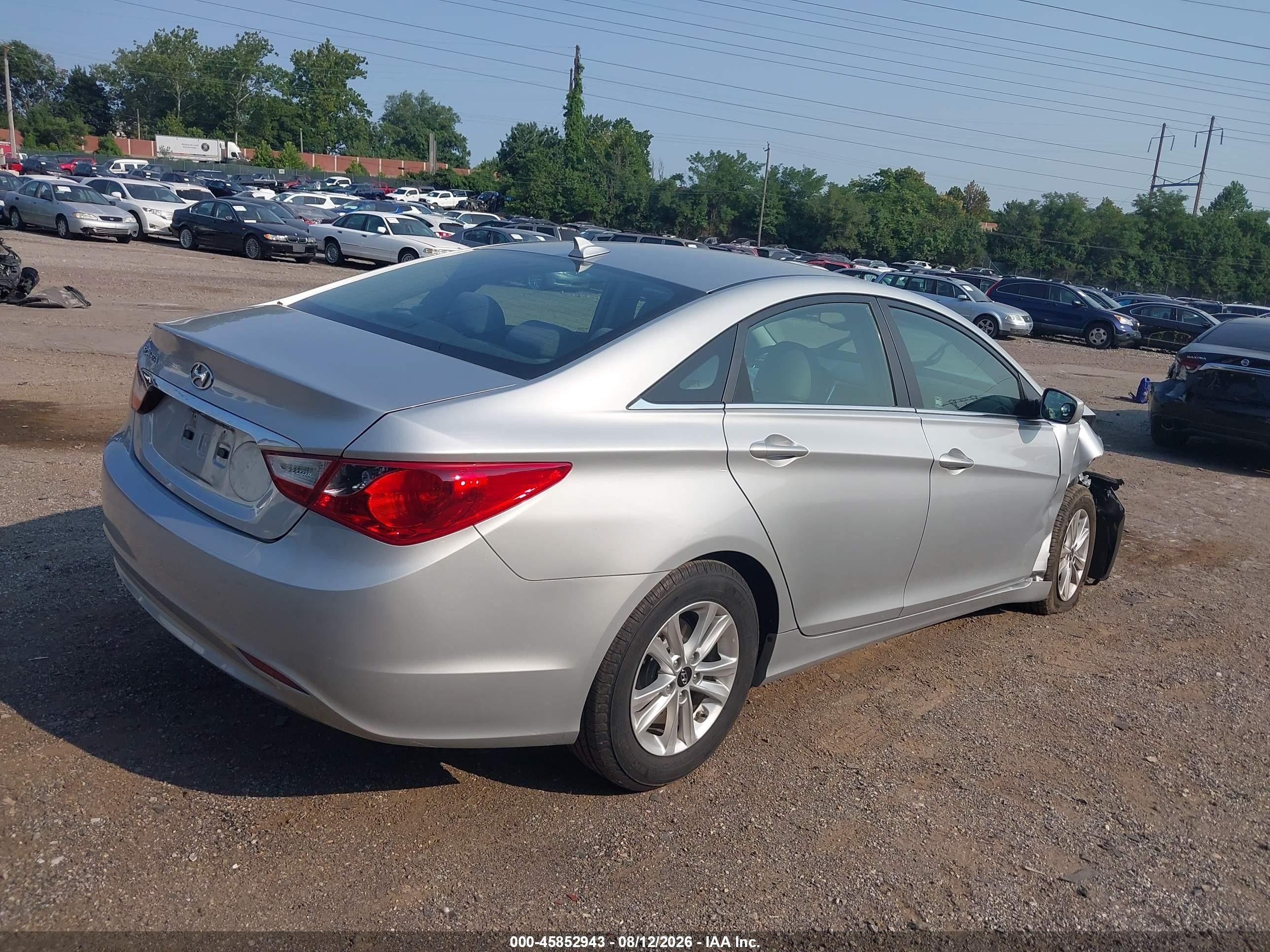 2013 Hyundai Sonata Gls Серебряный vin: 5NPEB4AC9DH788415