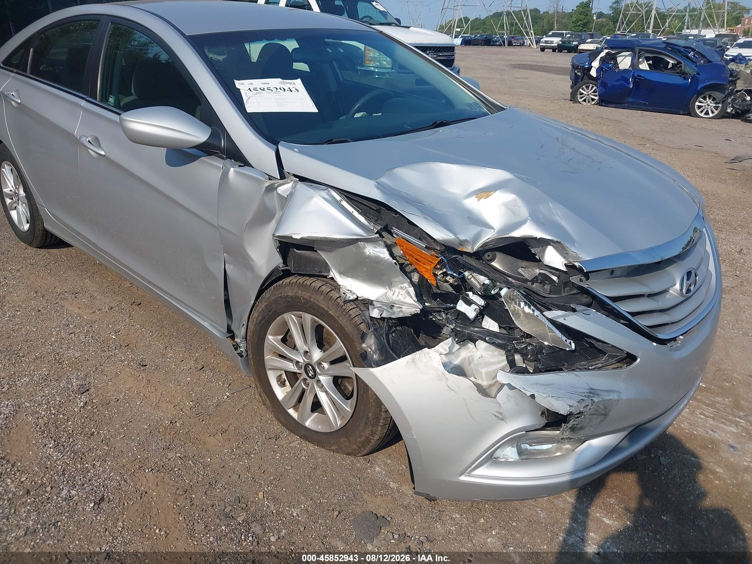 2013 Hyundai Sonata Gls Серебряный vin: 5NPEB4AC9DH788415