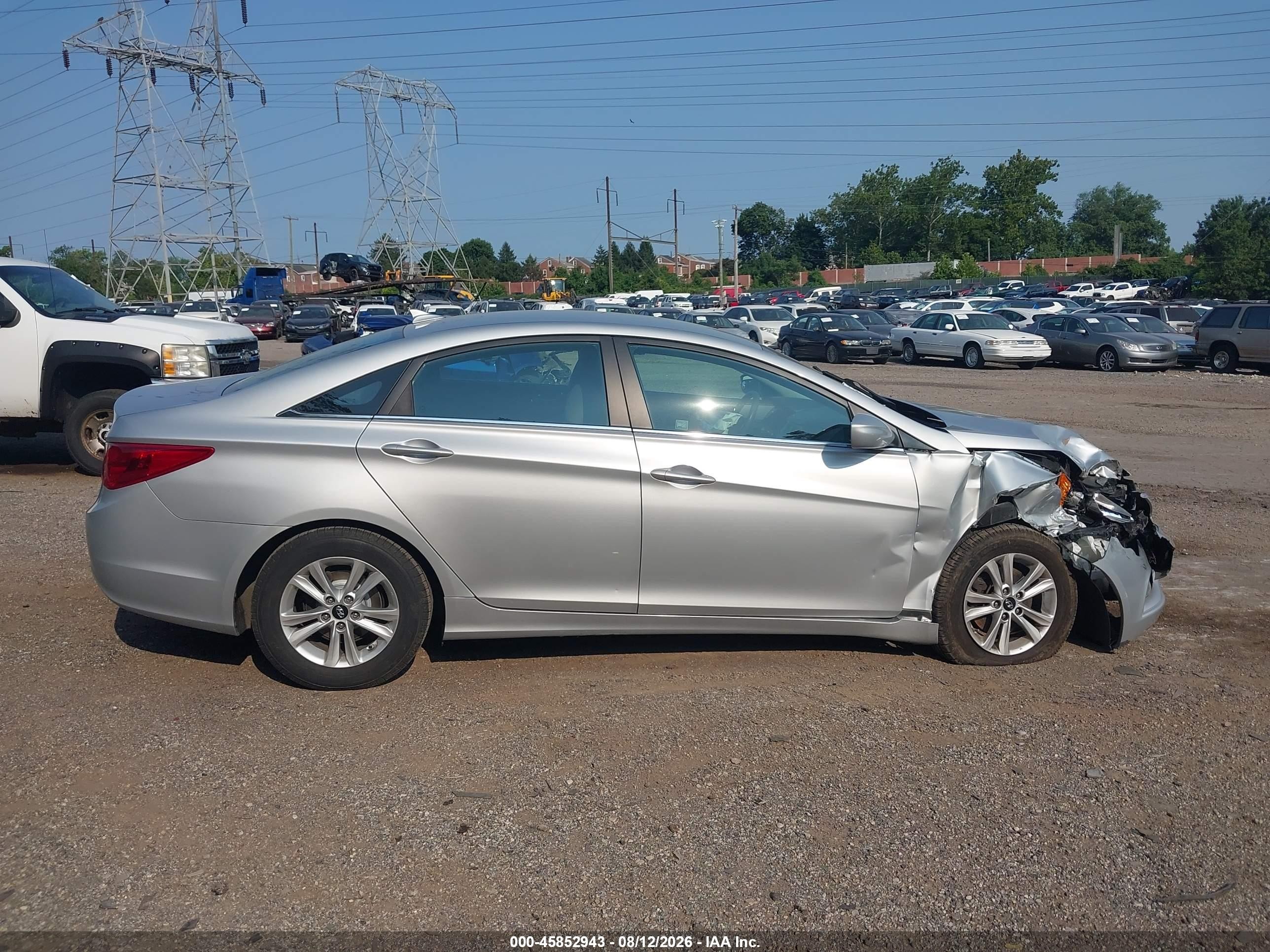 2013 Hyundai Sonata Gls Серебряный vin: 5NPEB4AC9DH788415