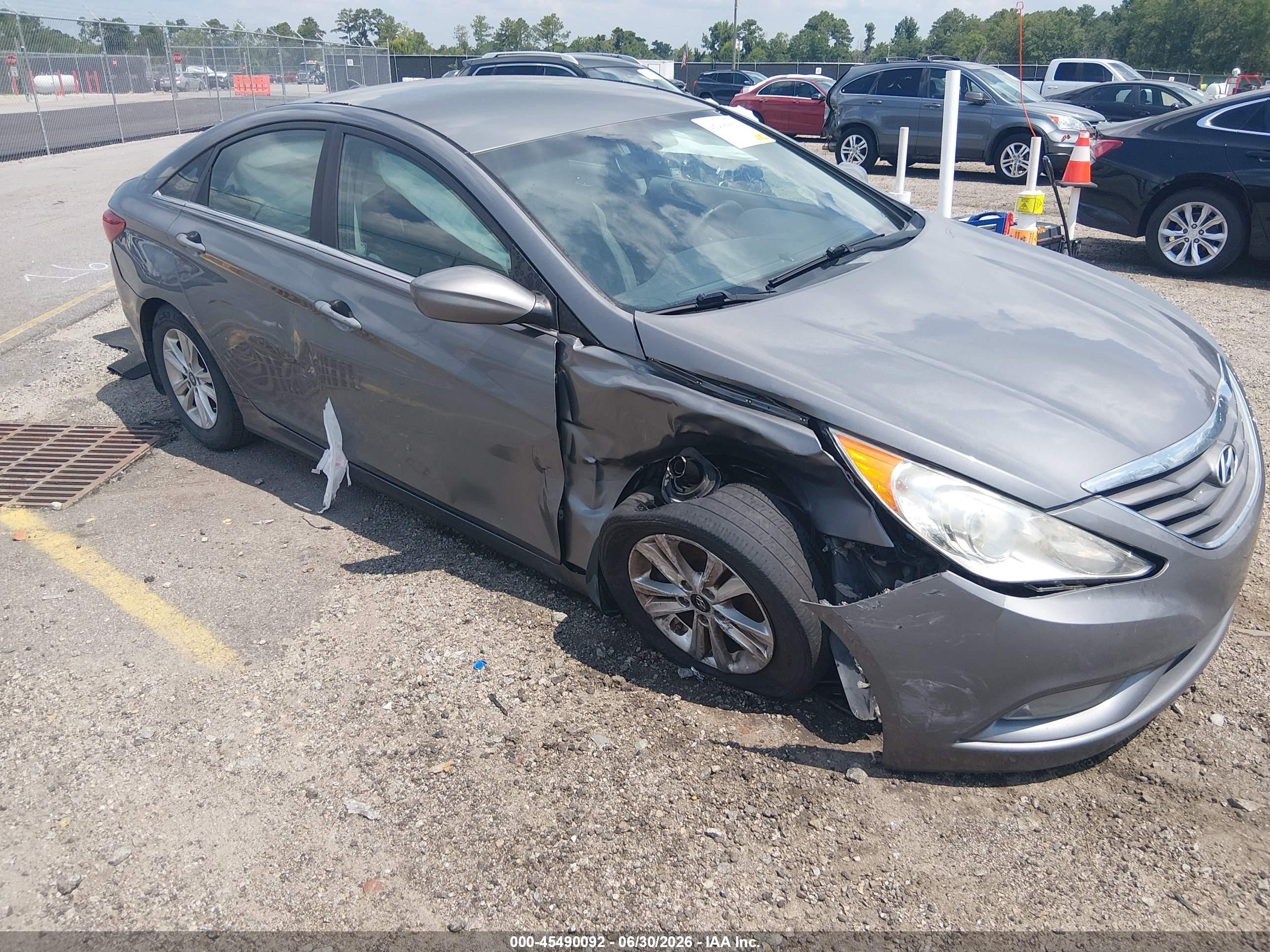 2013 Hyundai Sonata Gls Gray vin: 5NPEB4AC9DH789774