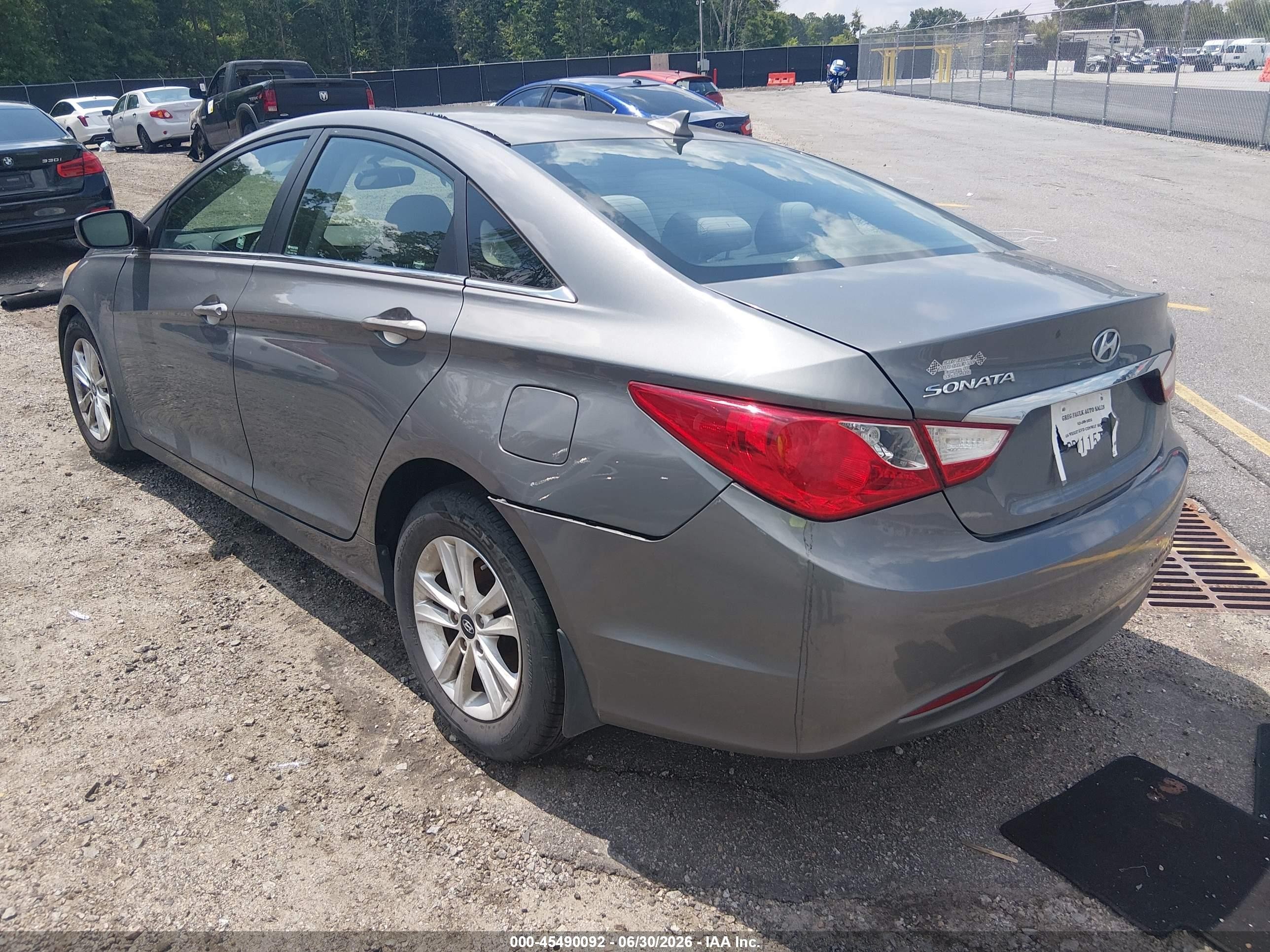 2013 Hyundai Sonata Gls Gray vin: 5NPEB4AC9DH789774
