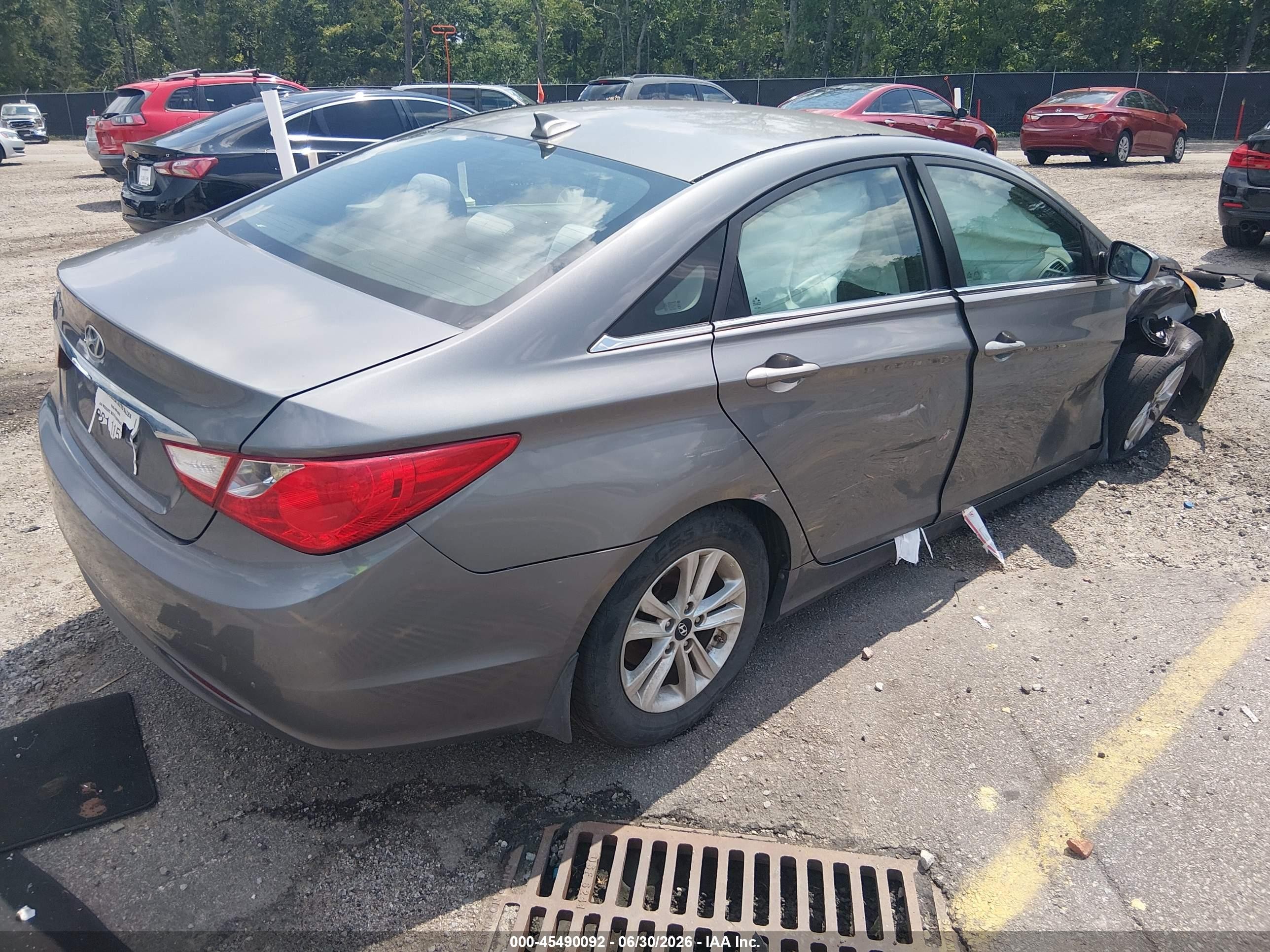 2013 Hyundai Sonata Gls Gray vin: 5NPEB4AC9DH789774