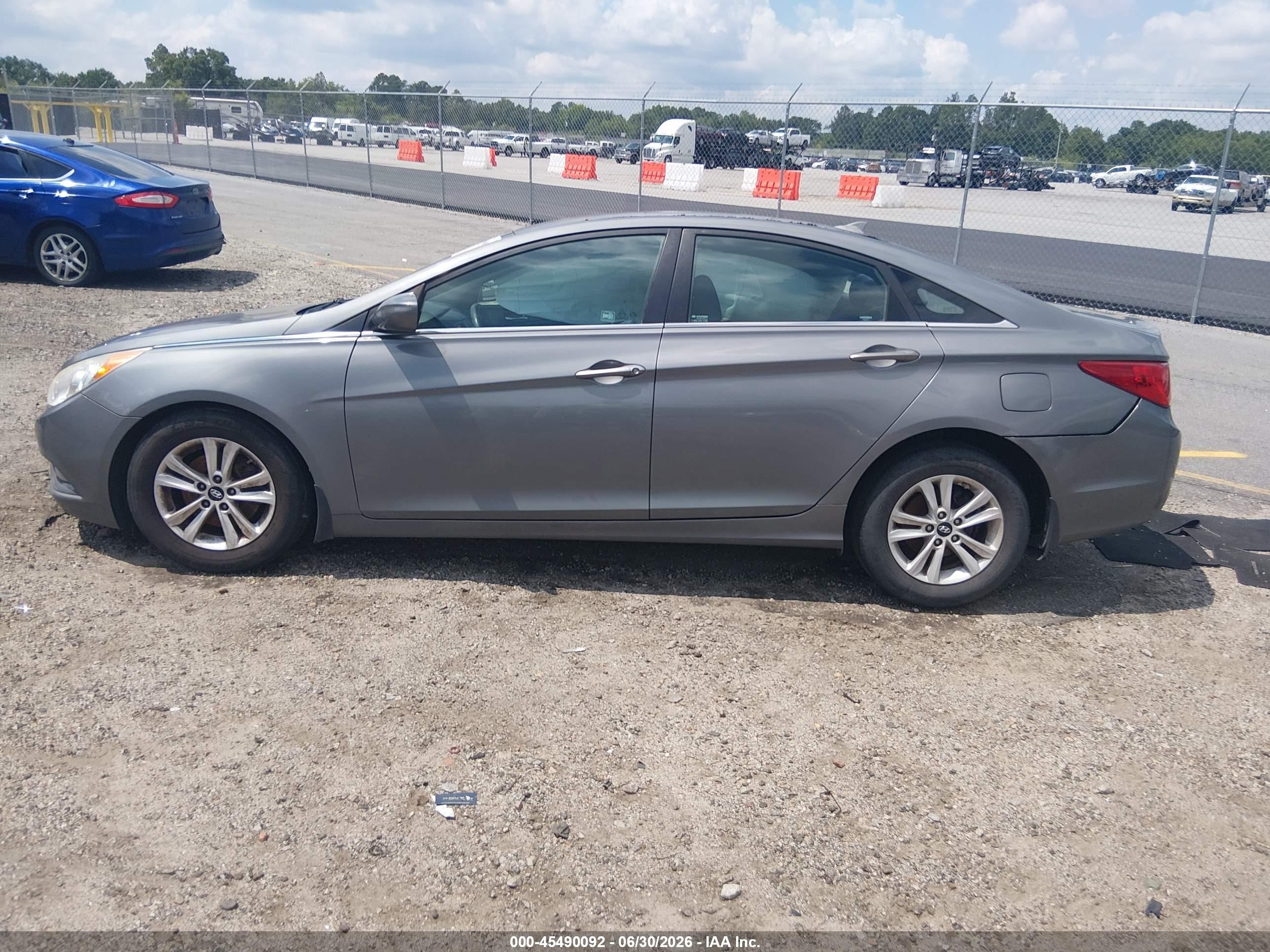 2013 Hyundai Sonata Gls Gray vin: 5NPEB4AC9DH789774
