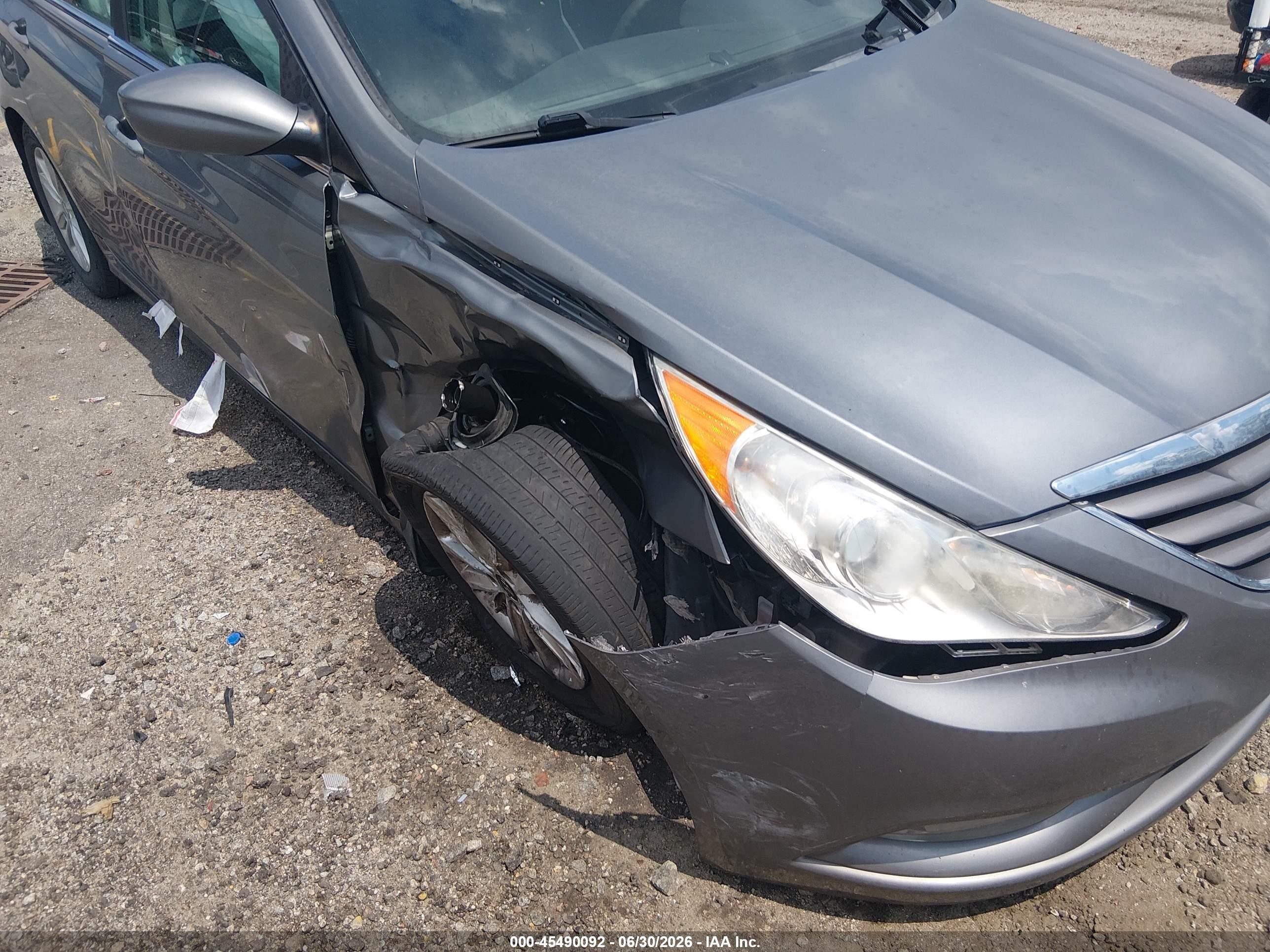 2013 Hyundai Sonata Gls Gray vin: 5NPEB4AC9DH789774