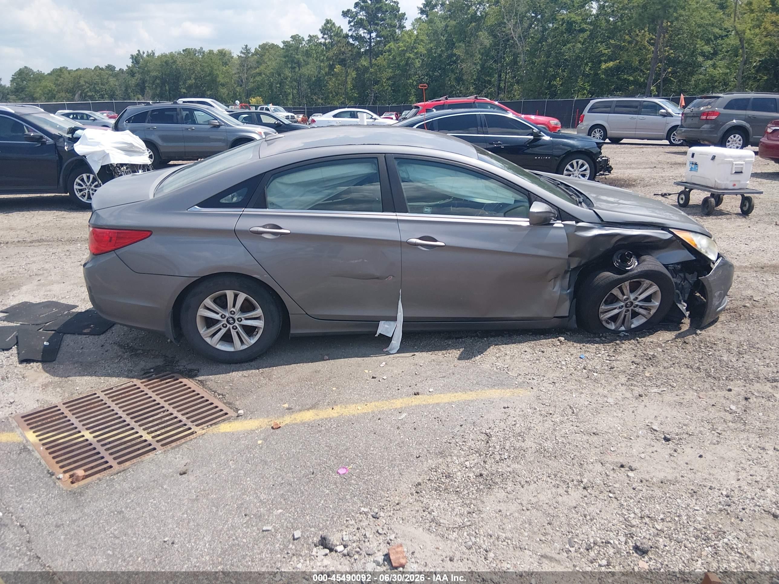 2013 Hyundai Sonata Gls Gray vin: 5NPEB4AC9DH789774