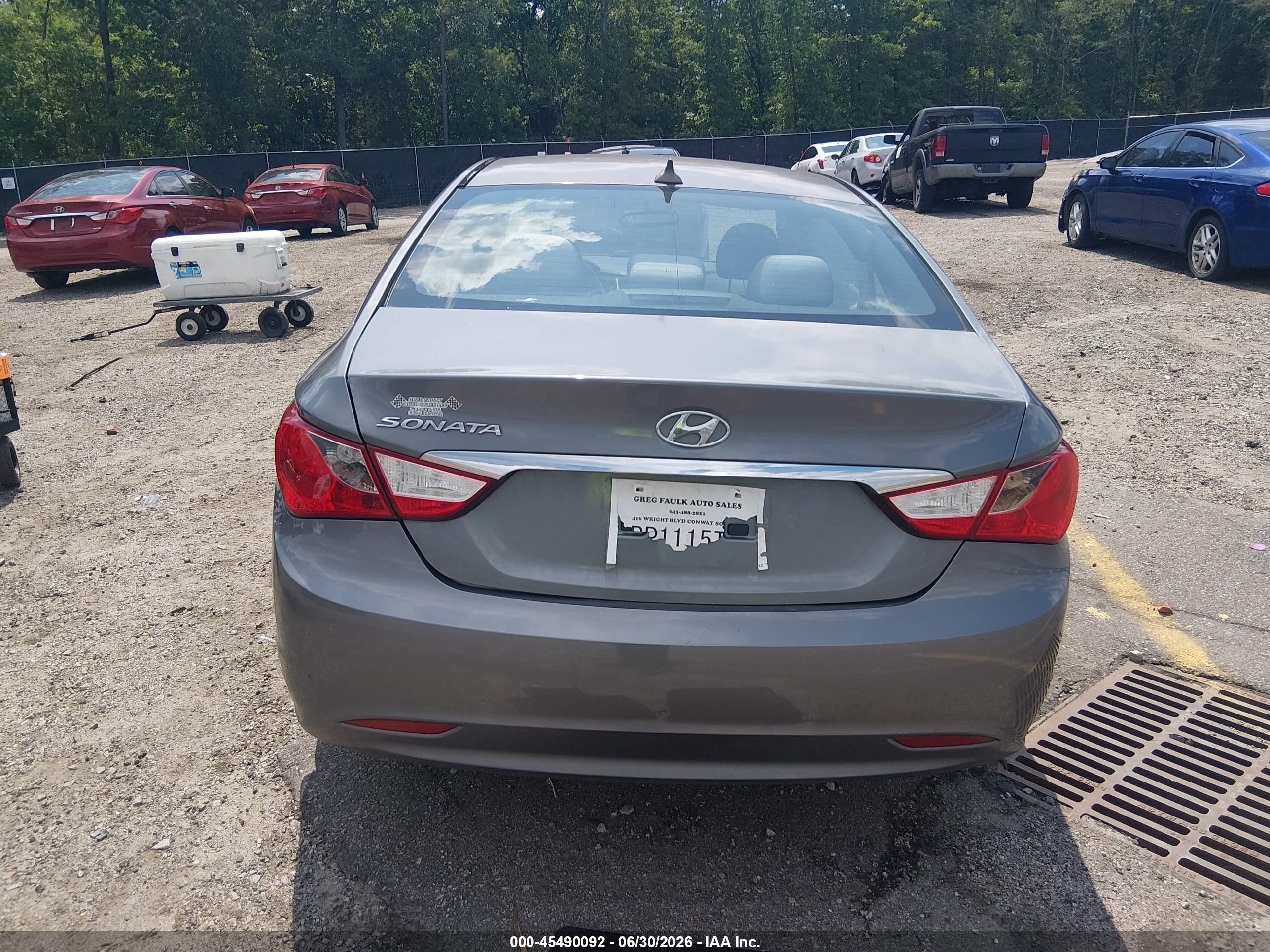 2013 Hyundai Sonata Gls Gray vin: 5NPEB4AC9DH789774