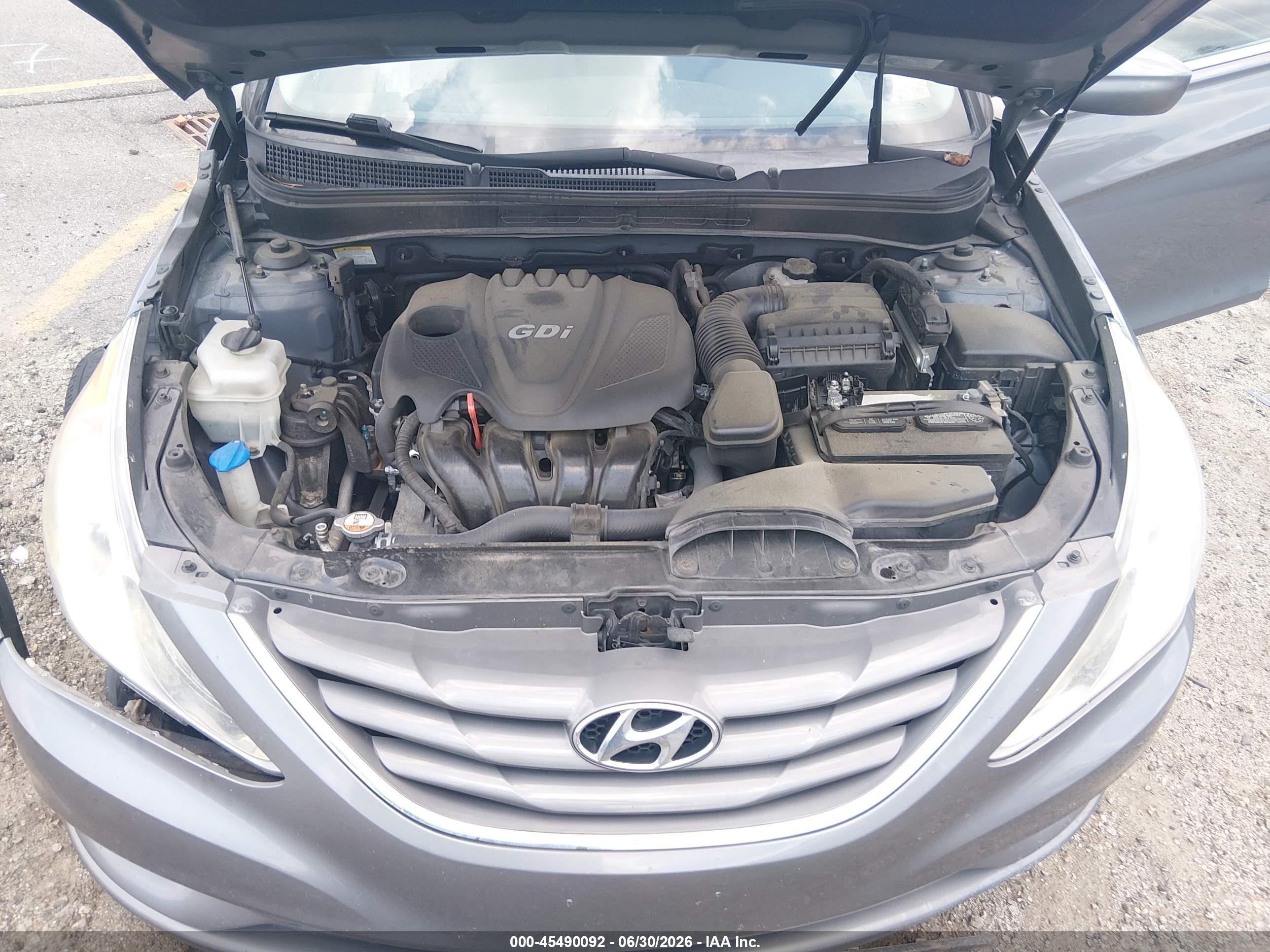 2013 Hyundai Sonata Gls Gray vin: 5NPEB4AC9DH789774
