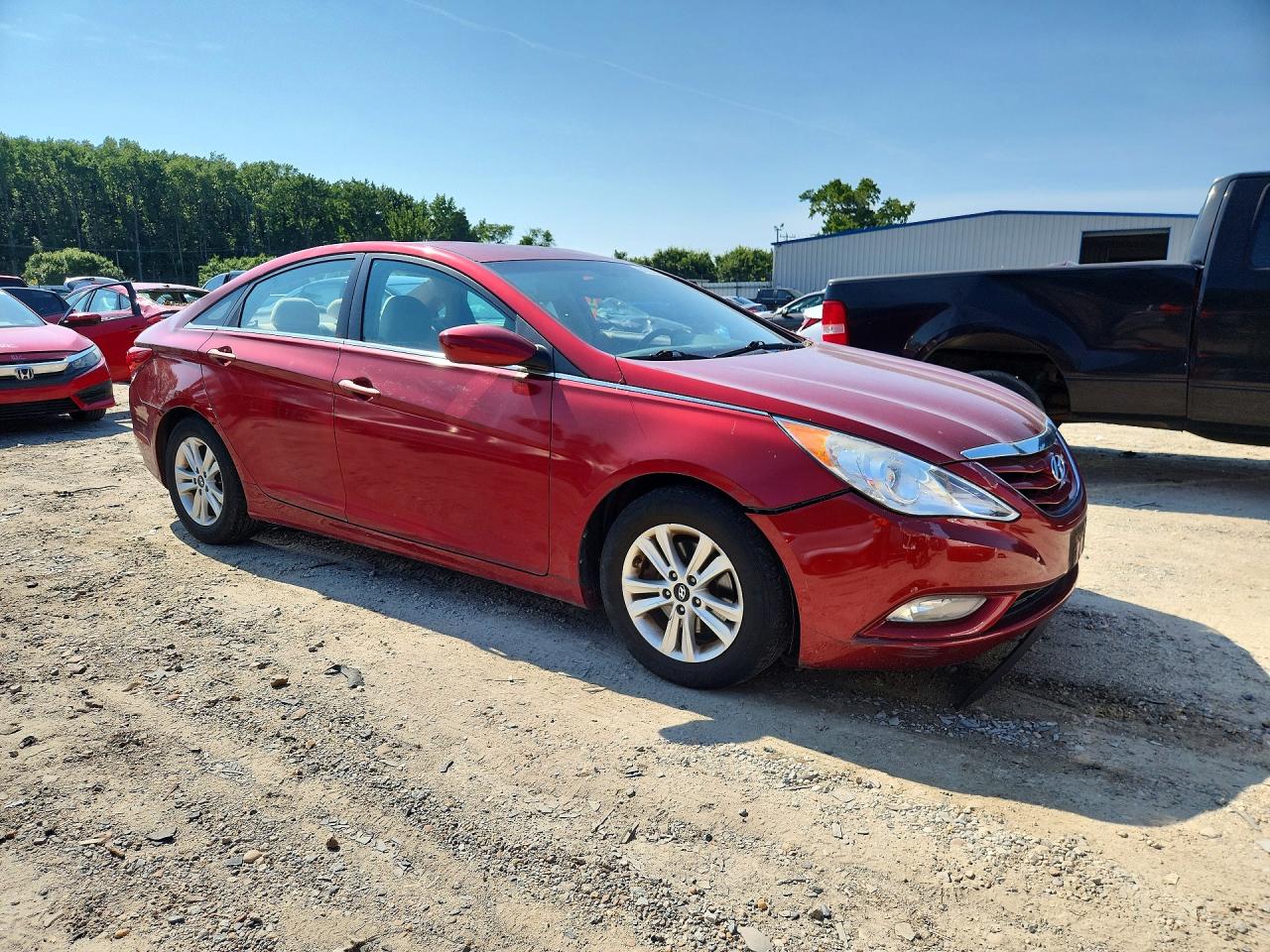 2013 Hyundai Sonata Gls Red vin: 5NPEB4AC9DH800241
