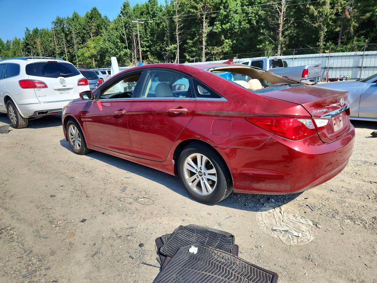 2013 Hyundai Sonata Gls Red vin: 5NPEB4AC9DH800241