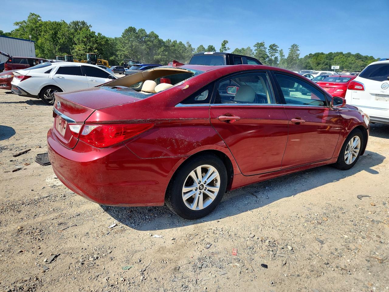 2013 Hyundai Sonata Gls Red vin: 5NPEB4AC9DH800241