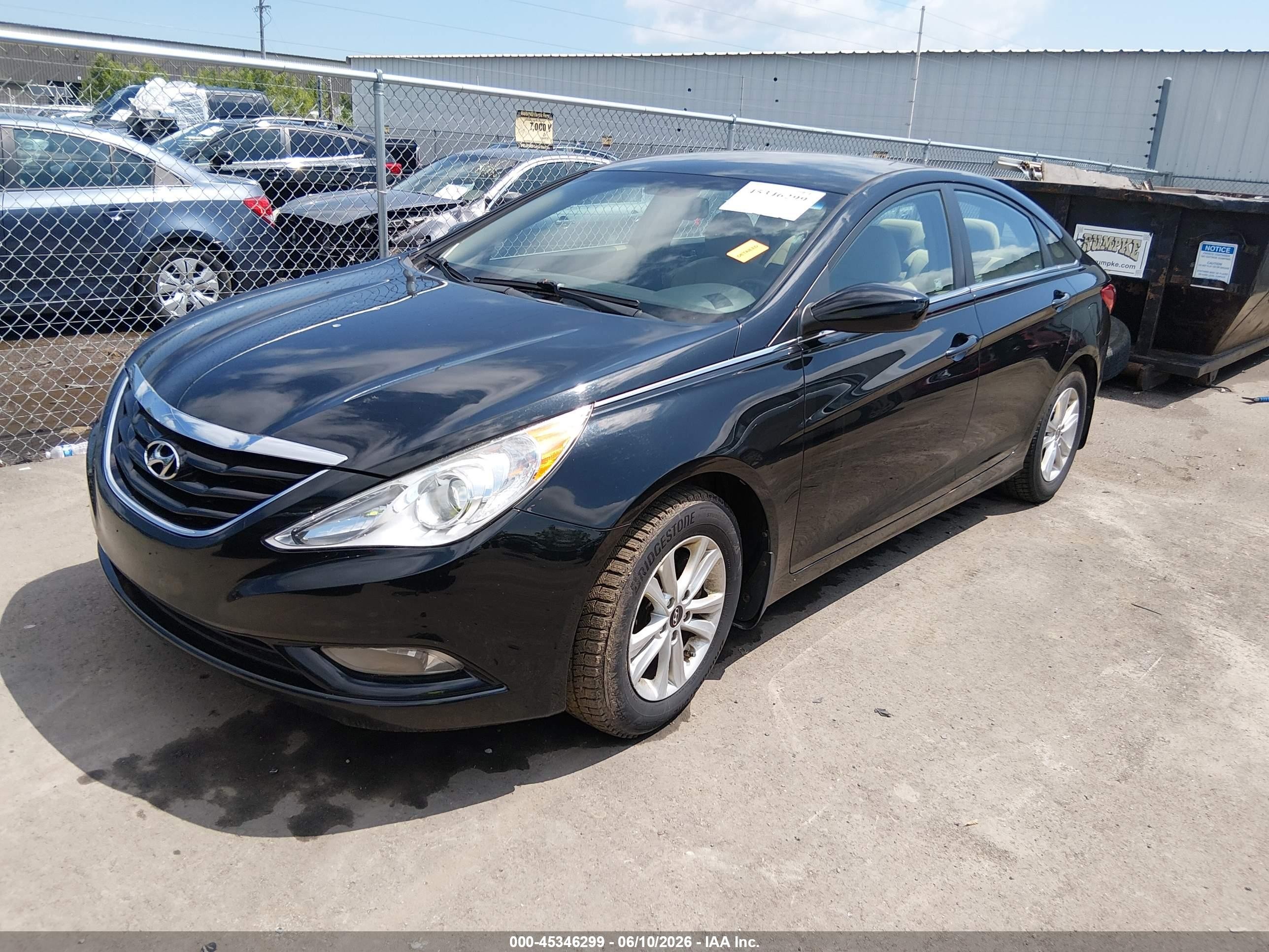 2013 Hyundai Sonata Gls Black vin: 5NPEB4AC9DH809005