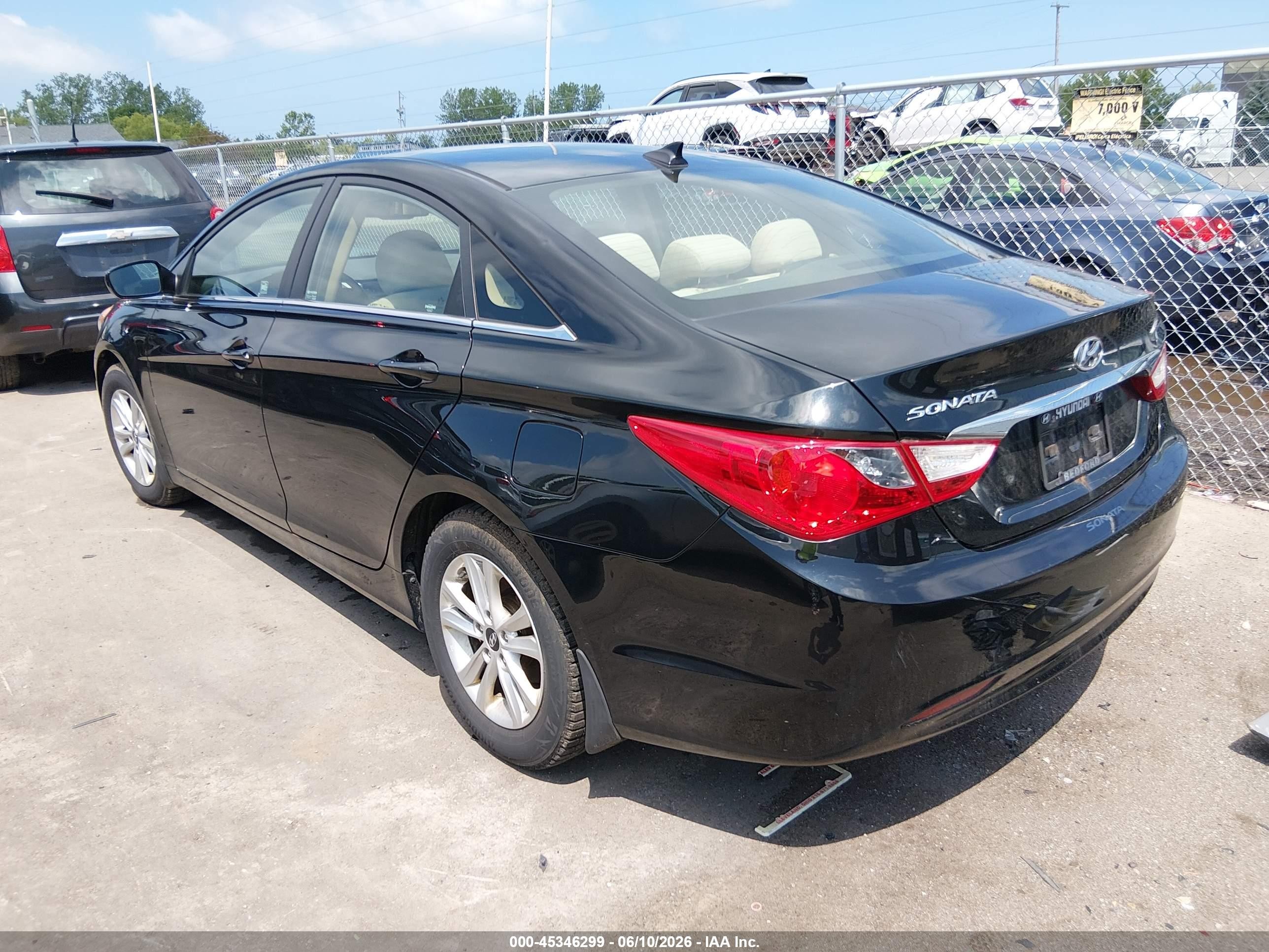 2013 Hyundai Sonata Gls Black vin: 5NPEB4AC9DH809005