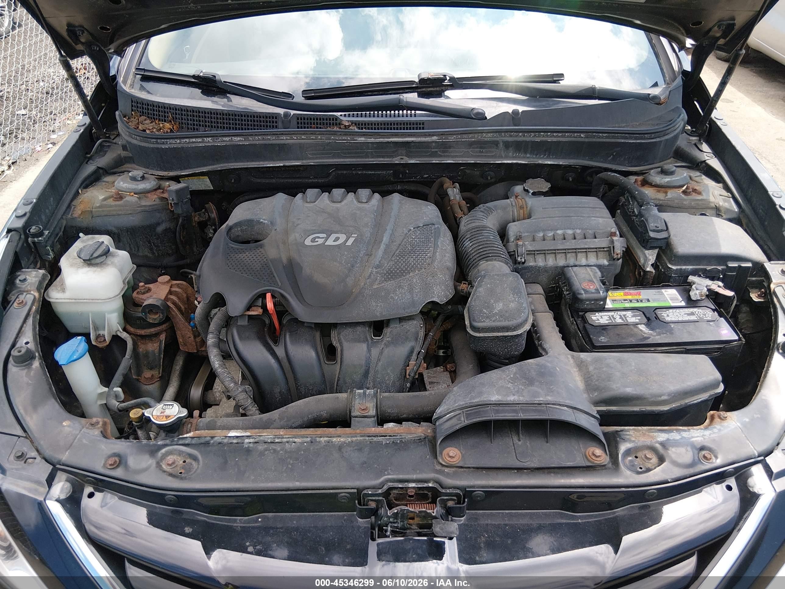2013 Hyundai Sonata Gls Black vin: 5NPEB4AC9DH809005