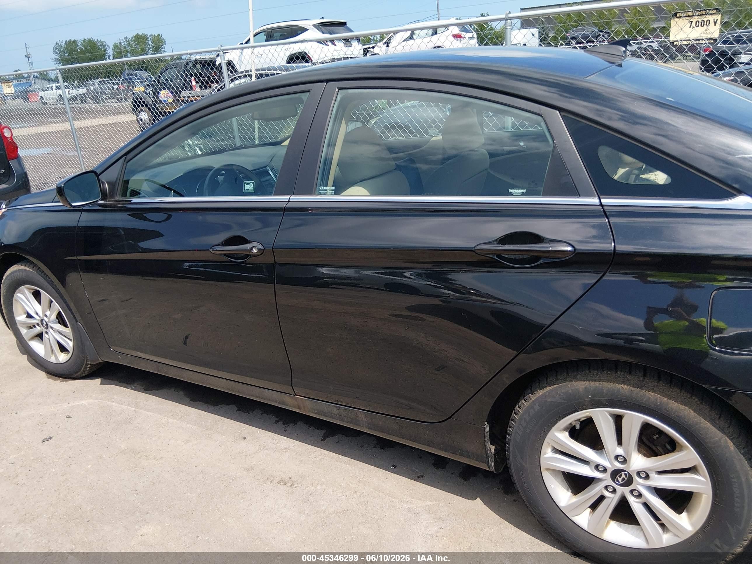 2013 Hyundai Sonata Gls Black vin: 5NPEB4AC9DH809005