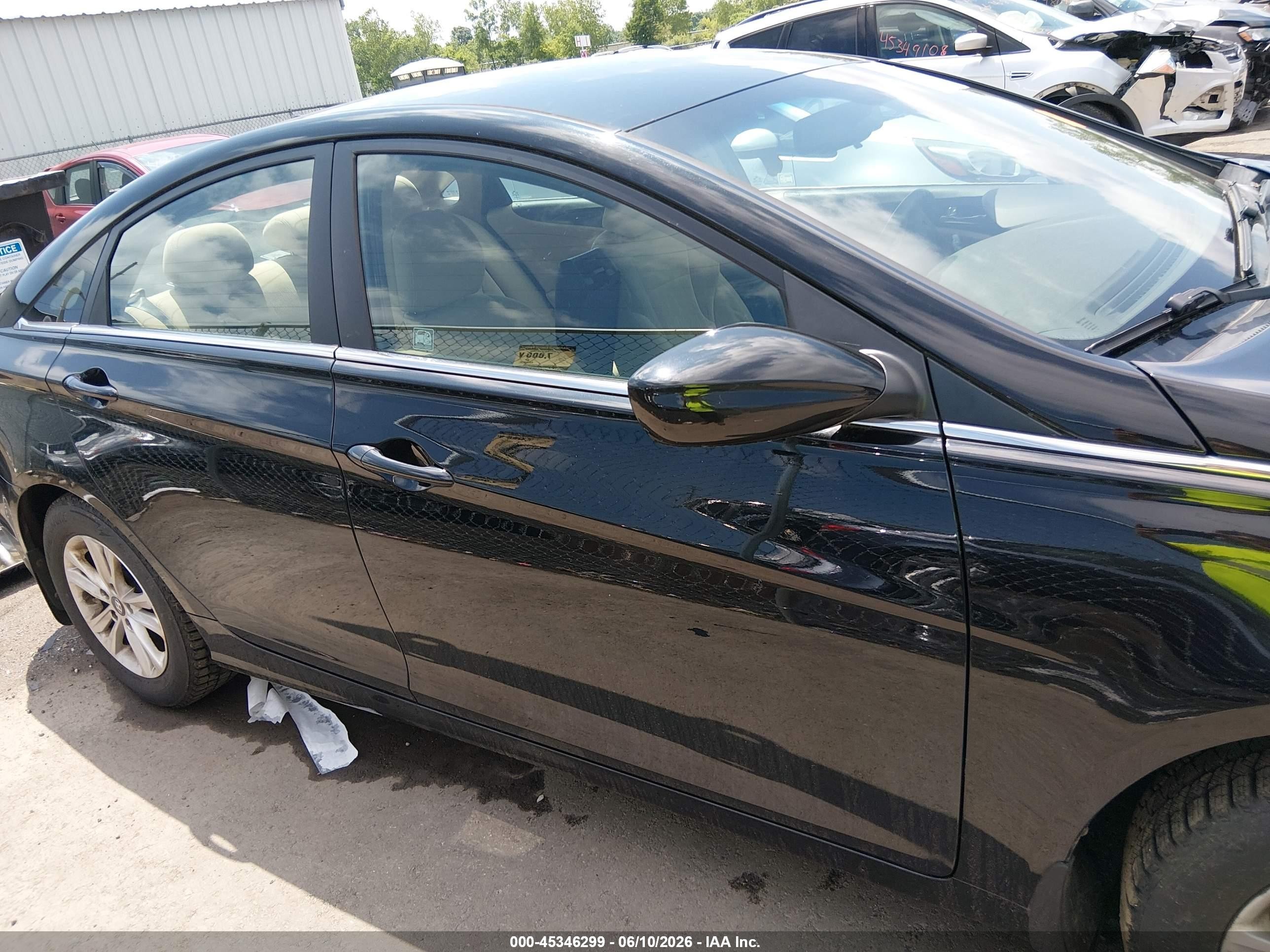 2013 Hyundai Sonata Gls Black vin: 5NPEB4AC9DH809005