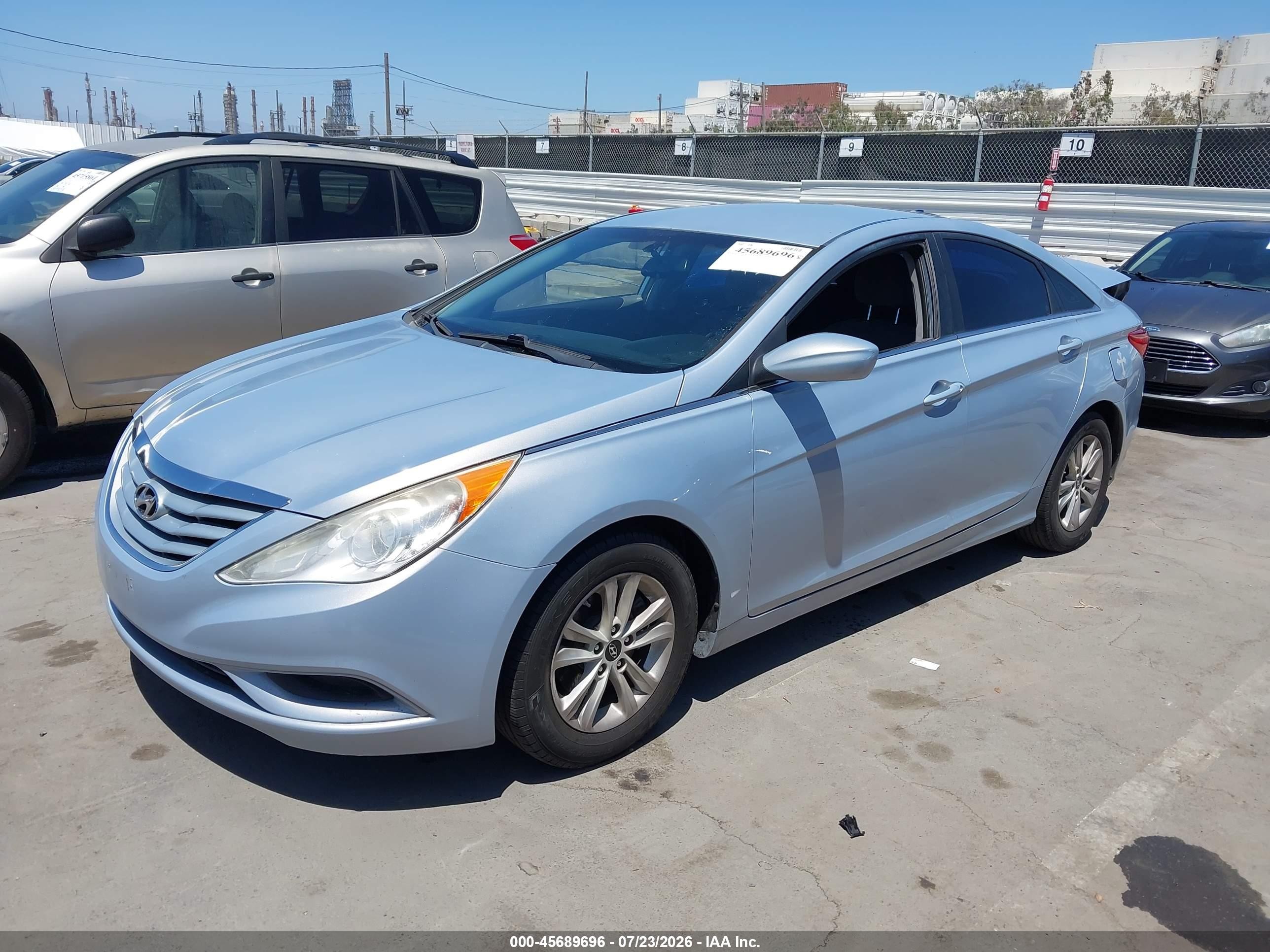 2013 Hyundai Sonata Gls Light Blue vin: 5NPEB4AC9DH810879