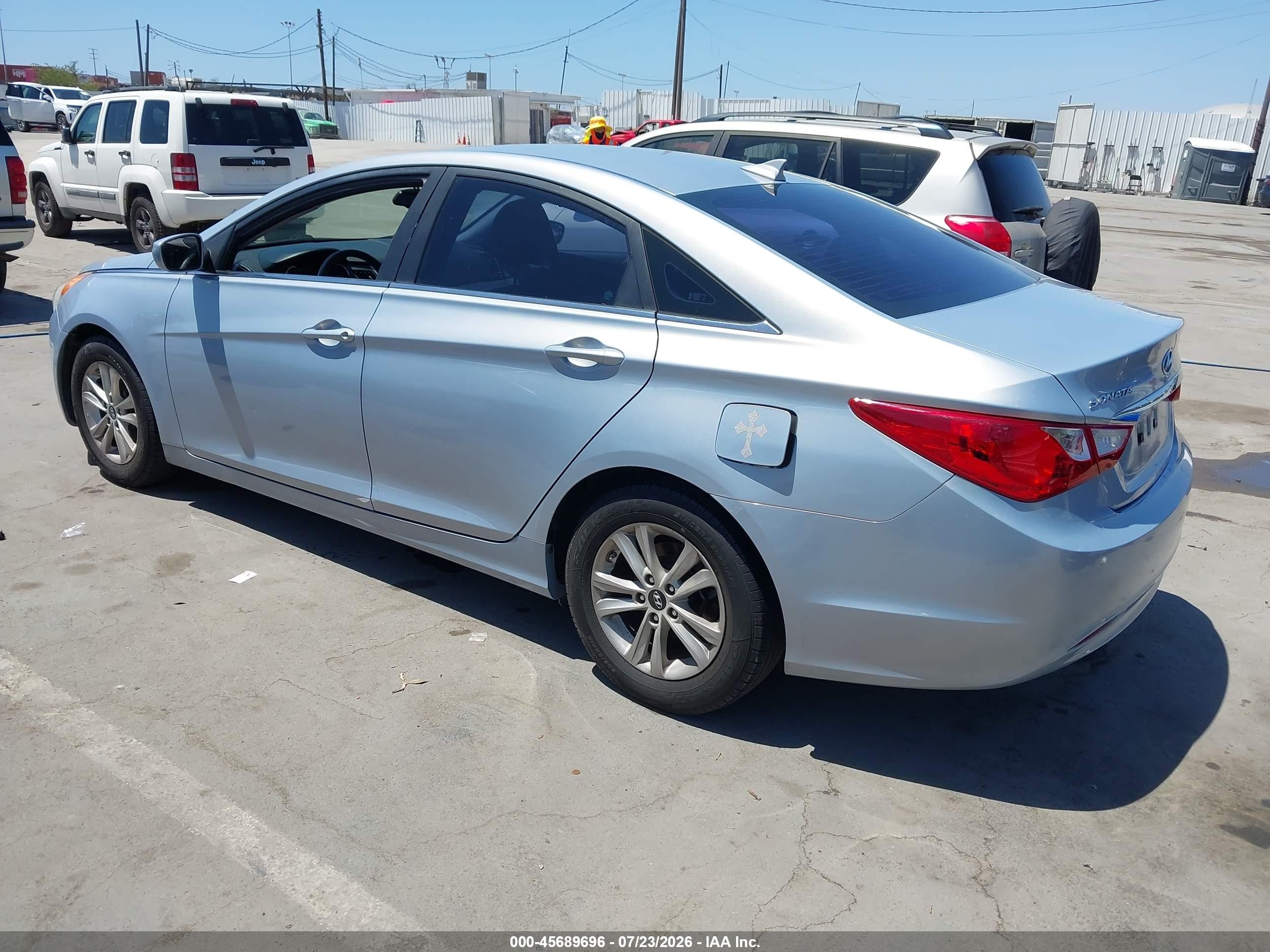 2013 Hyundai Sonata Gls Light Blue vin: 5NPEB4AC9DH810879