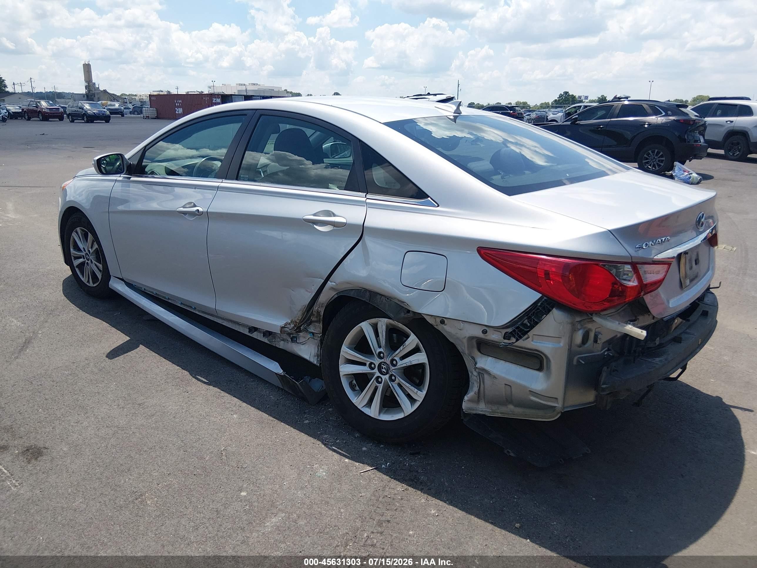 2014 Hyundai Sonata Gls Silver vin: 5NPEB4AC9EH811287
