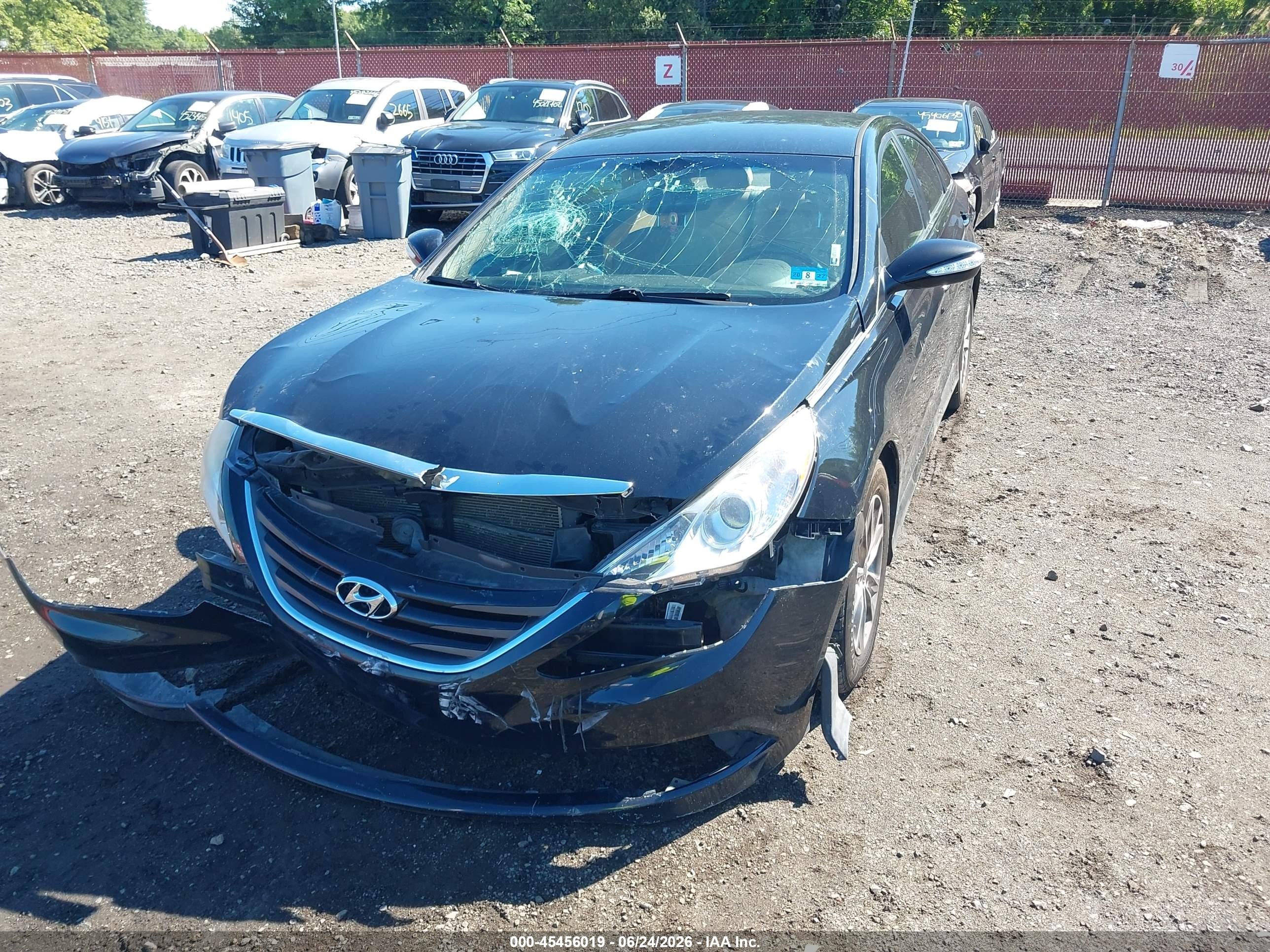 2014 Hyundai Sonata Gls Black vin: 5NPEB4AC9EH813945